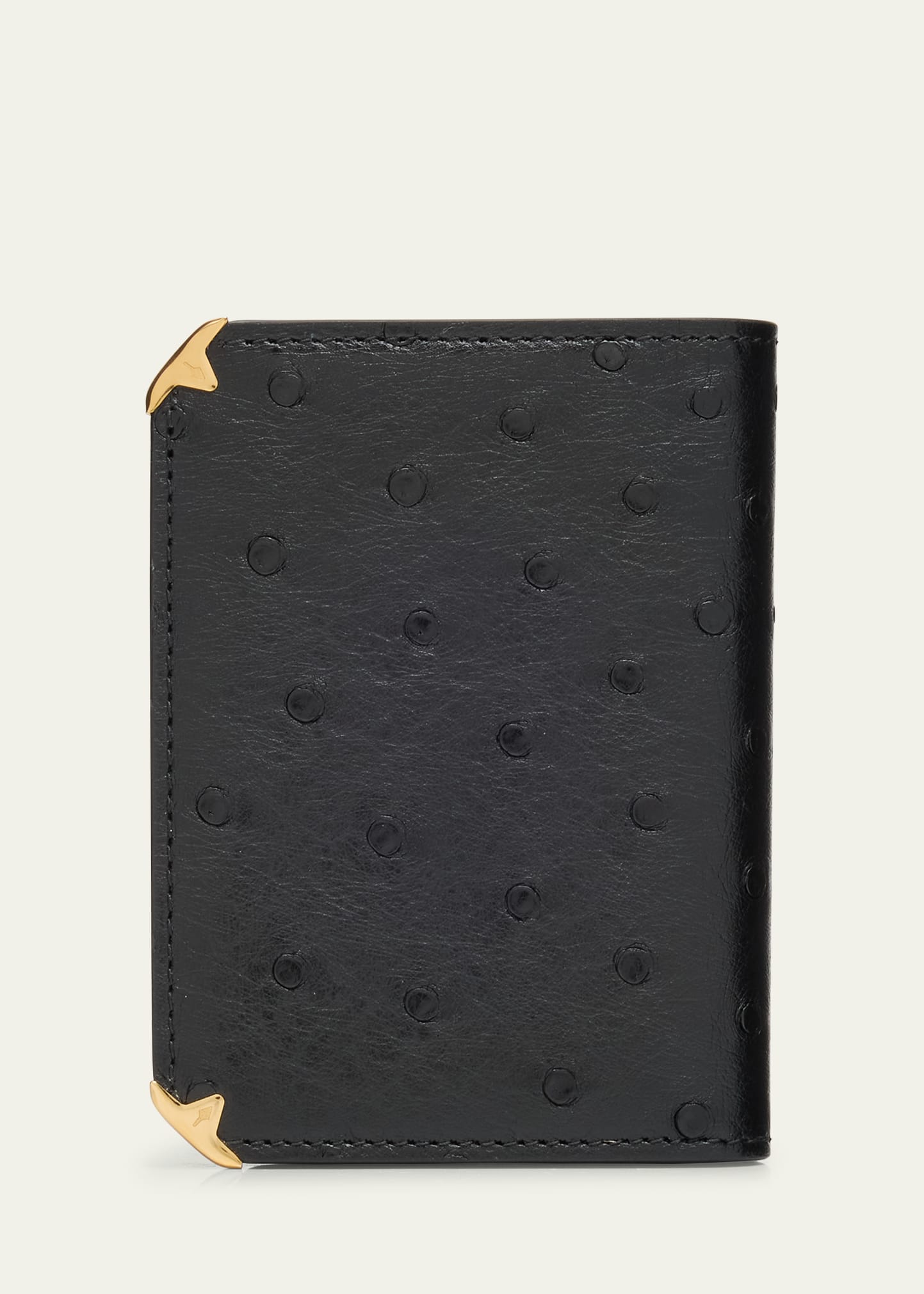【JACQUES MARIE MAGE】ELSTON TRIFOLD WALLET - OSTRICH 330869-44884-JACQUES-MARIE-