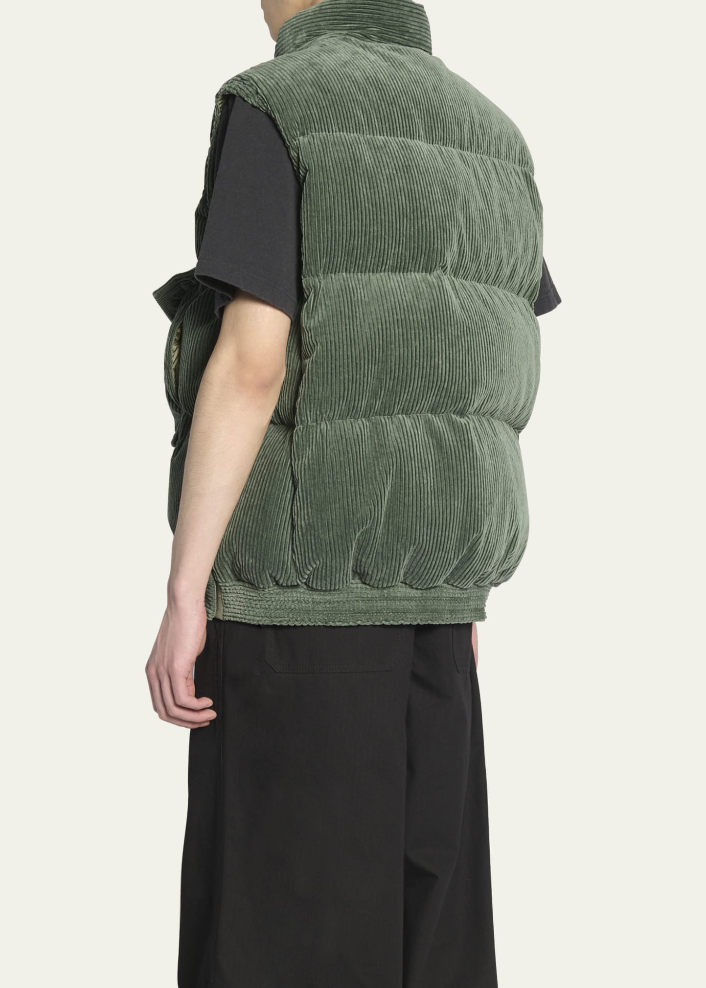 SACAI x Gonz Men's Padded Corduroy Patch Vest - Bergdorf Goodman