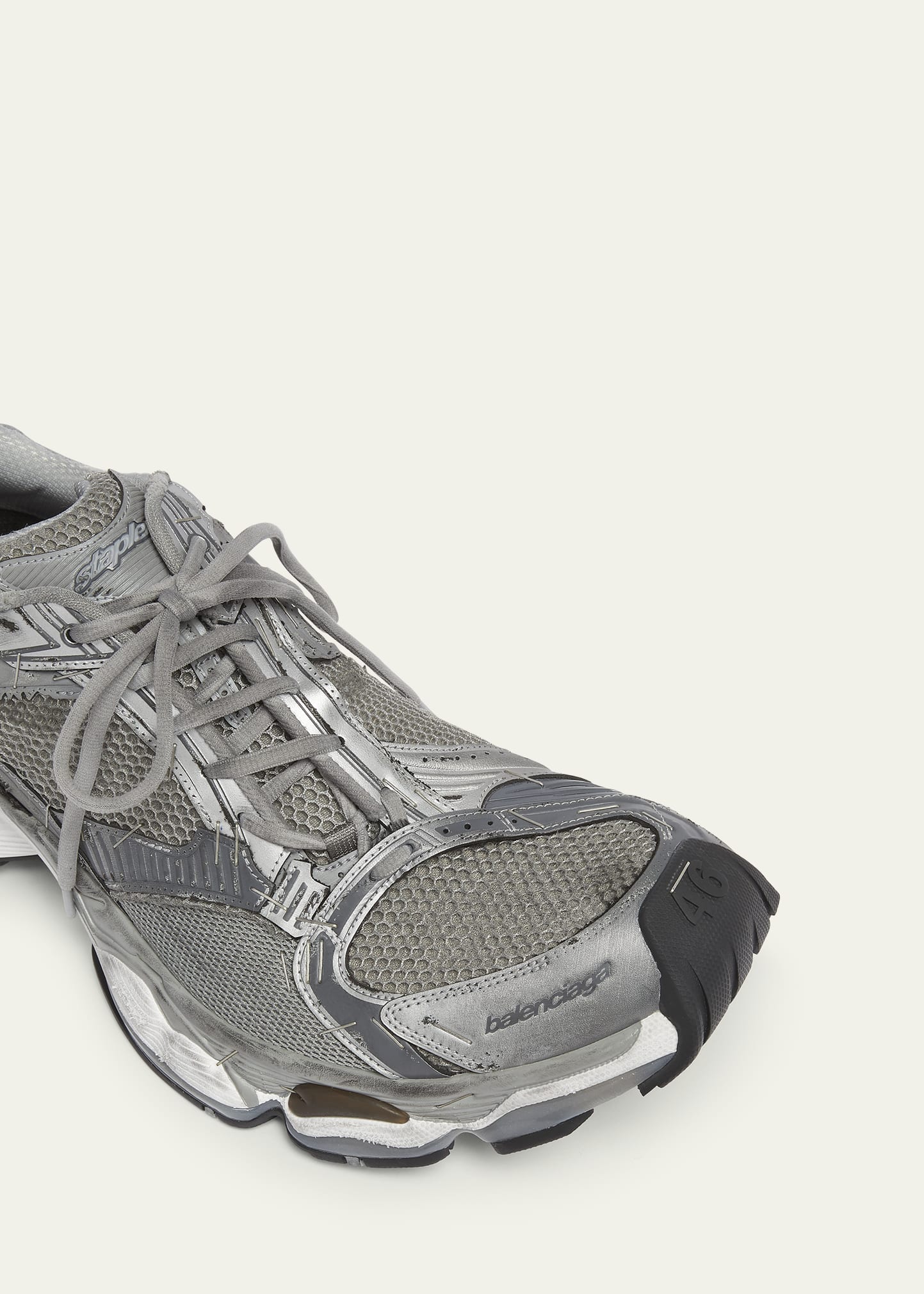 BALENCIAGA Men's Stapler Mesh Runner Sneakers 靴 洗練 ロゴ bg_4867055_100144_z