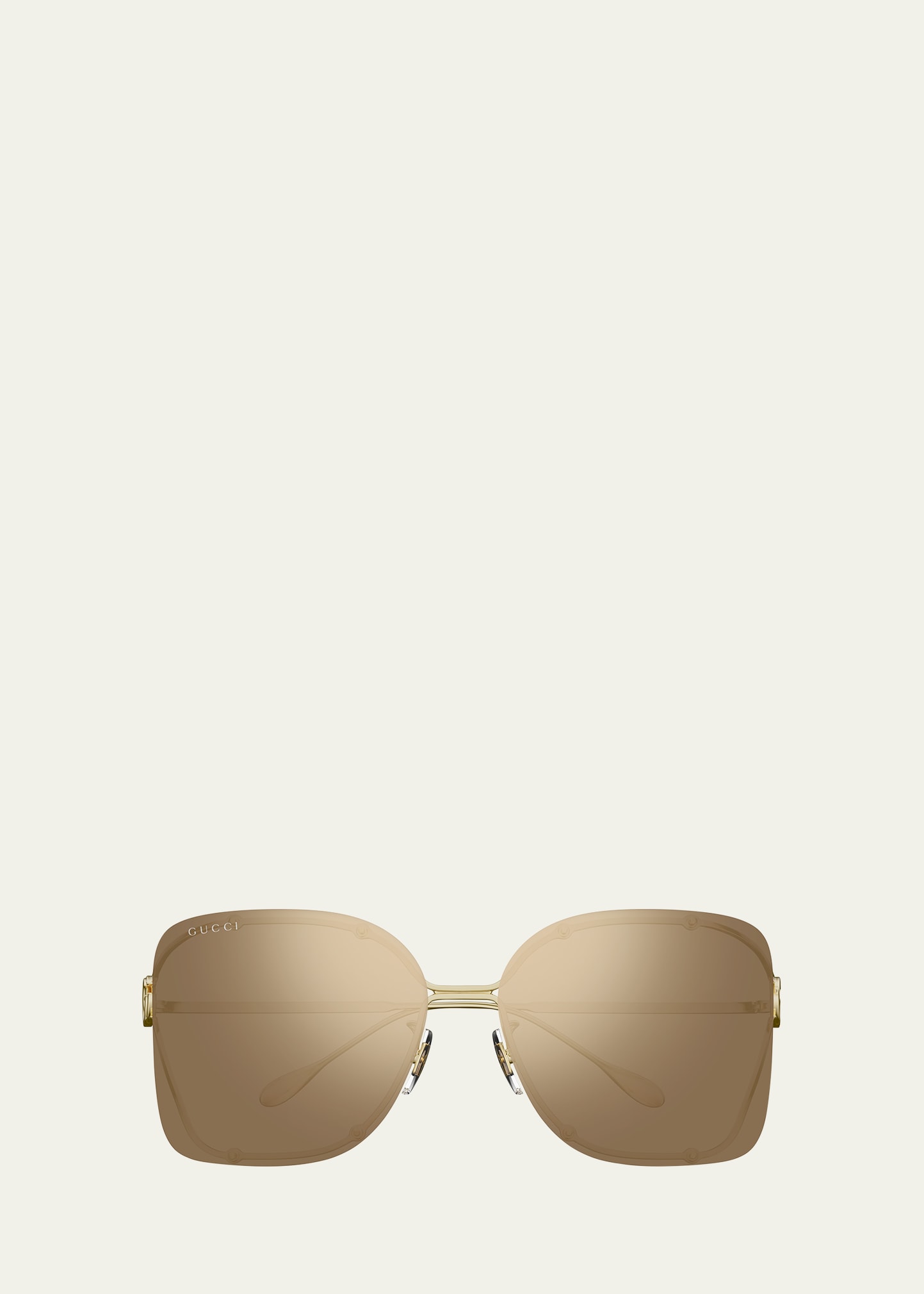 Gucci Rimless Square Metal Sunglasses - Bergdorf Goodman