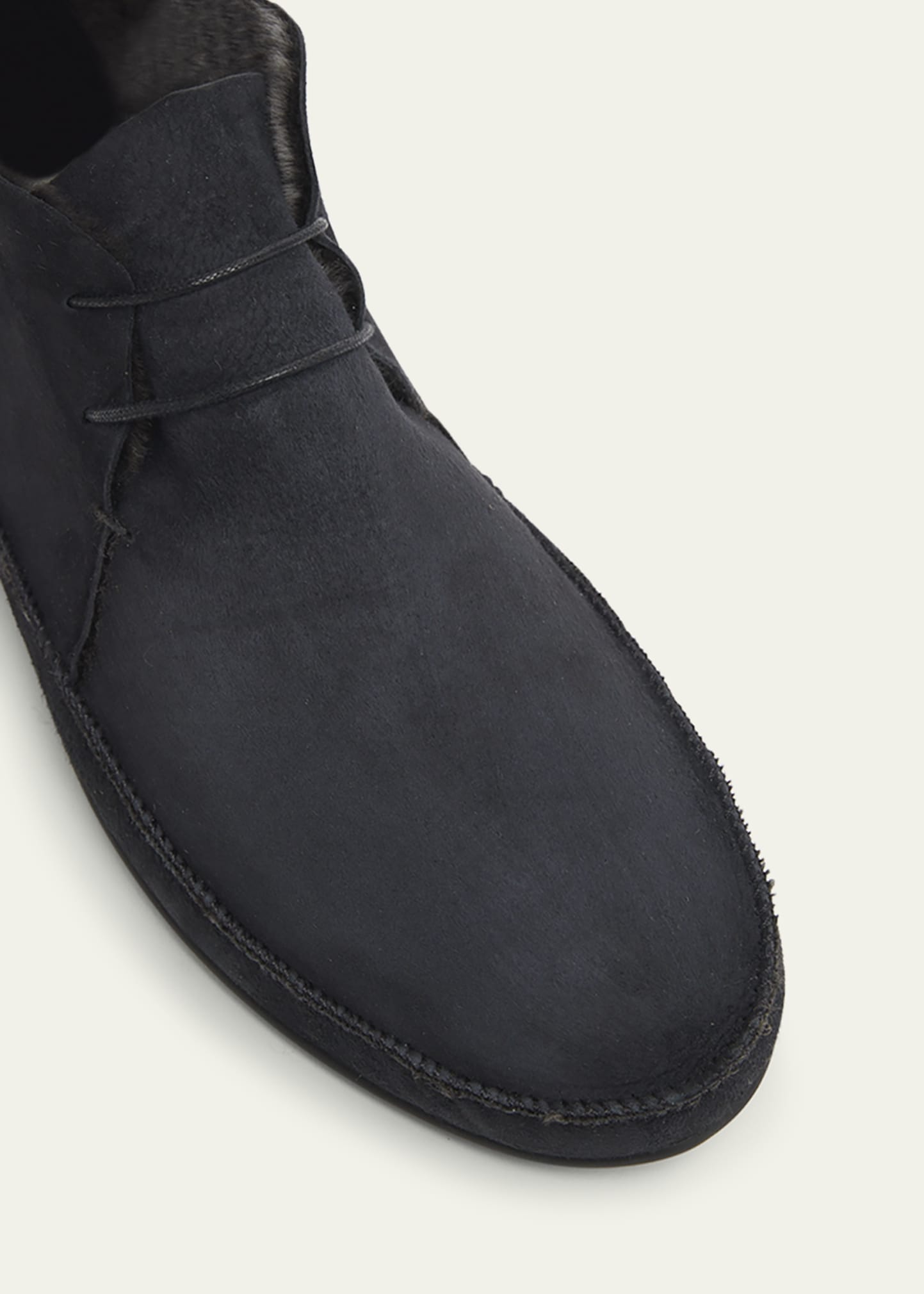 ナチュラル ☆ THE ROW ザロウ Tyler suede moccasins モカシン THE ROW Tyler Suede Shearling Moccasin Booties - Bergdorf