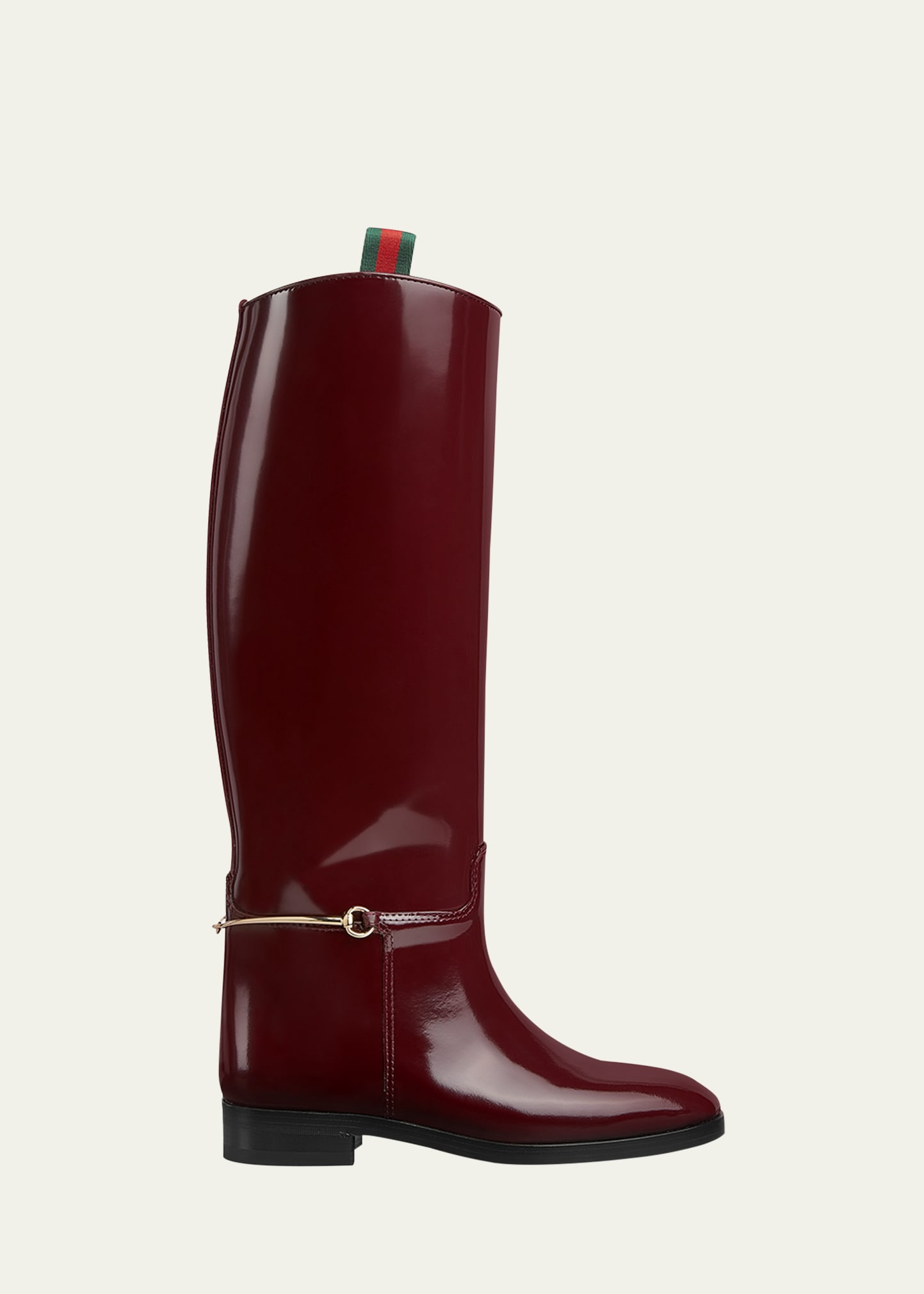 Gucci Michelangelo Leather Bit Riding Boots - Bergdorf Goodman