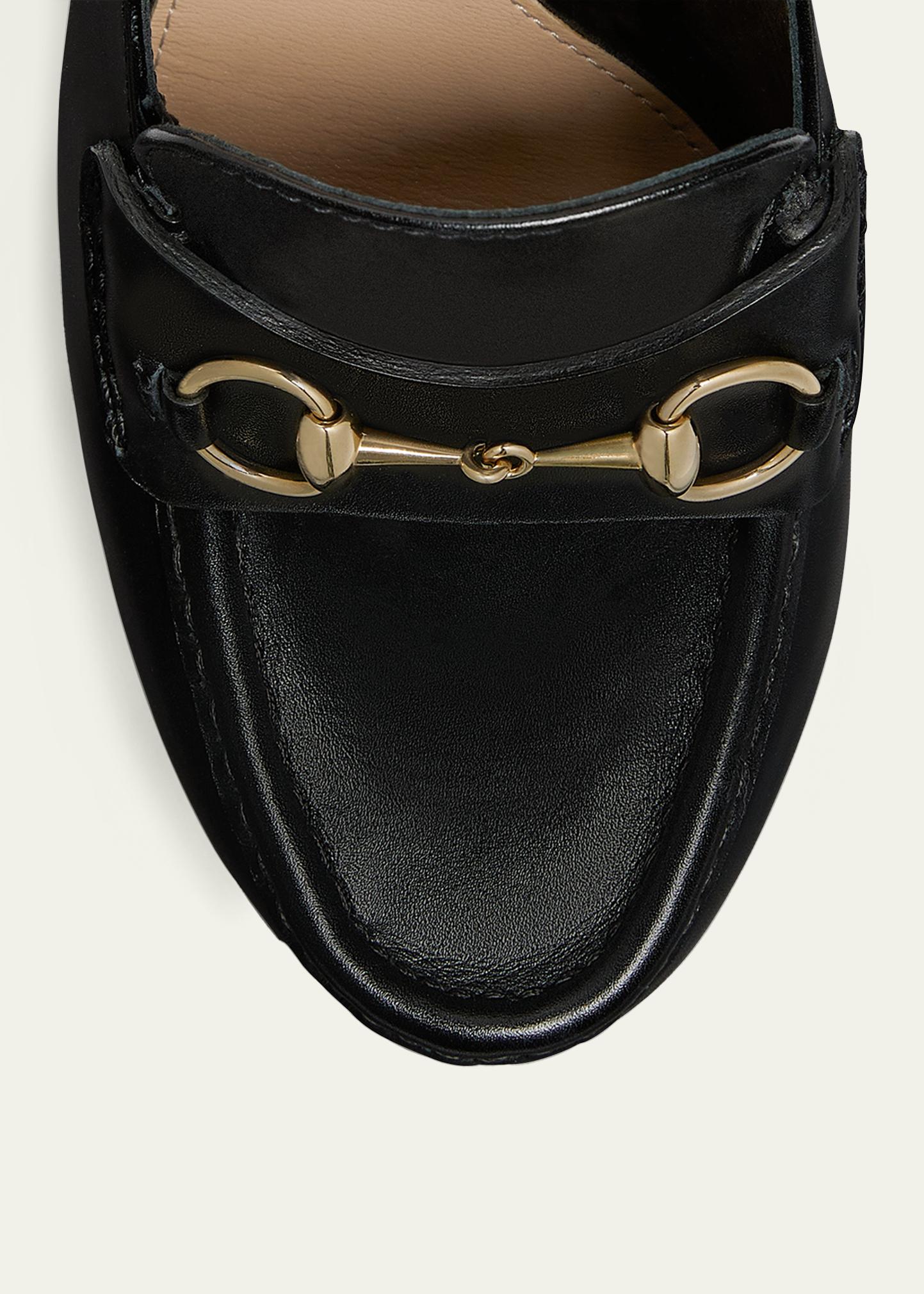 Gucci Ottavia Leather Platform Loafer Pumps - Bergdorf Goodman