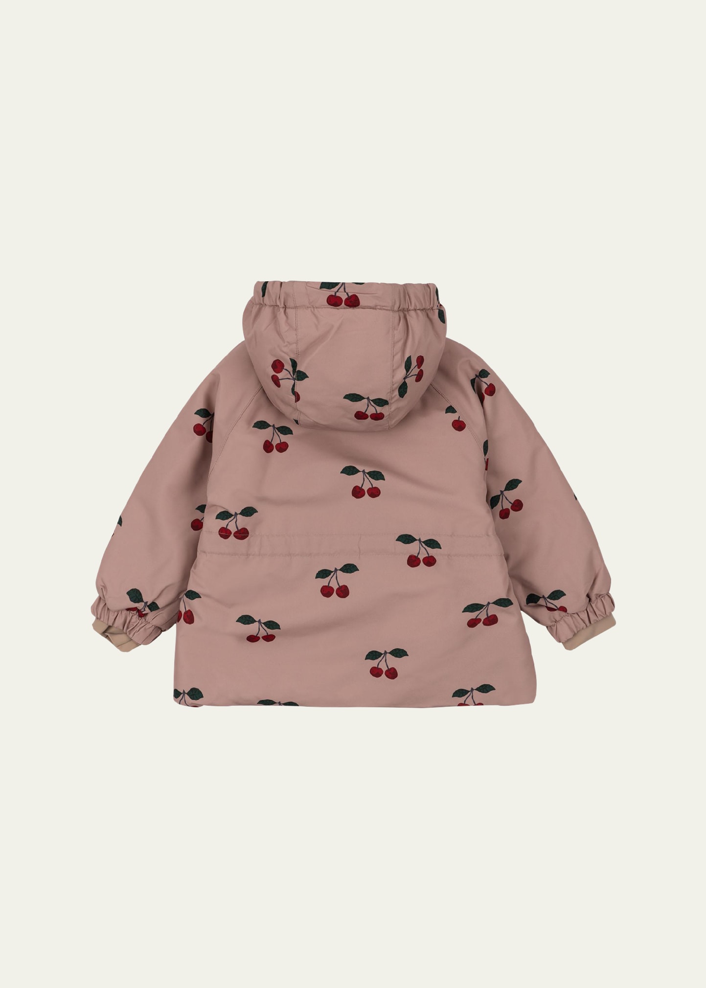 Konges Slojd Girl's Mismou Cherry-Print Frill Tech Jacket, Size 9M