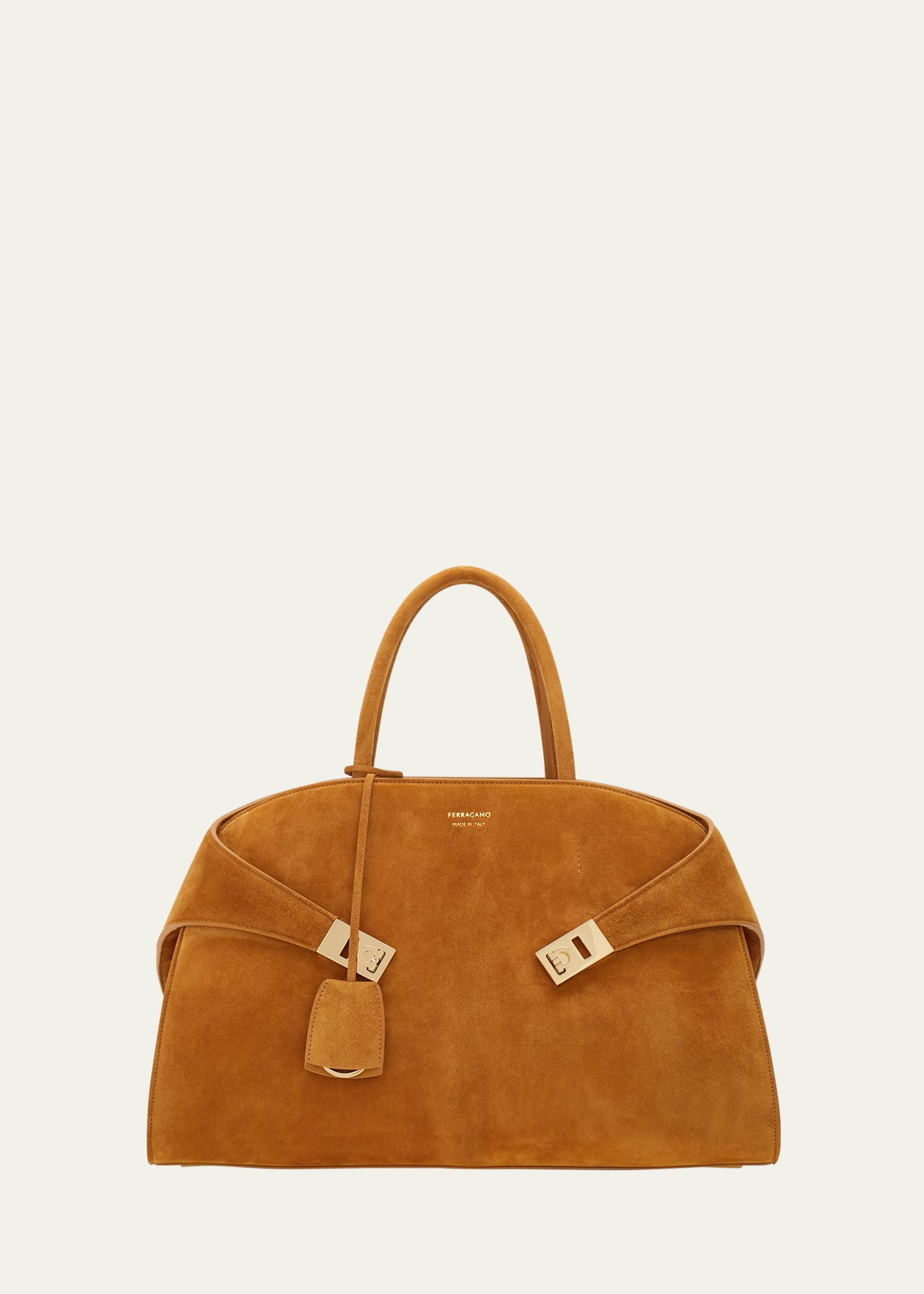 24PF new/FERRAGAMO ハグミディアムトートバッグ Bag Brown Hug handbag (M) - Women | Ferragamo