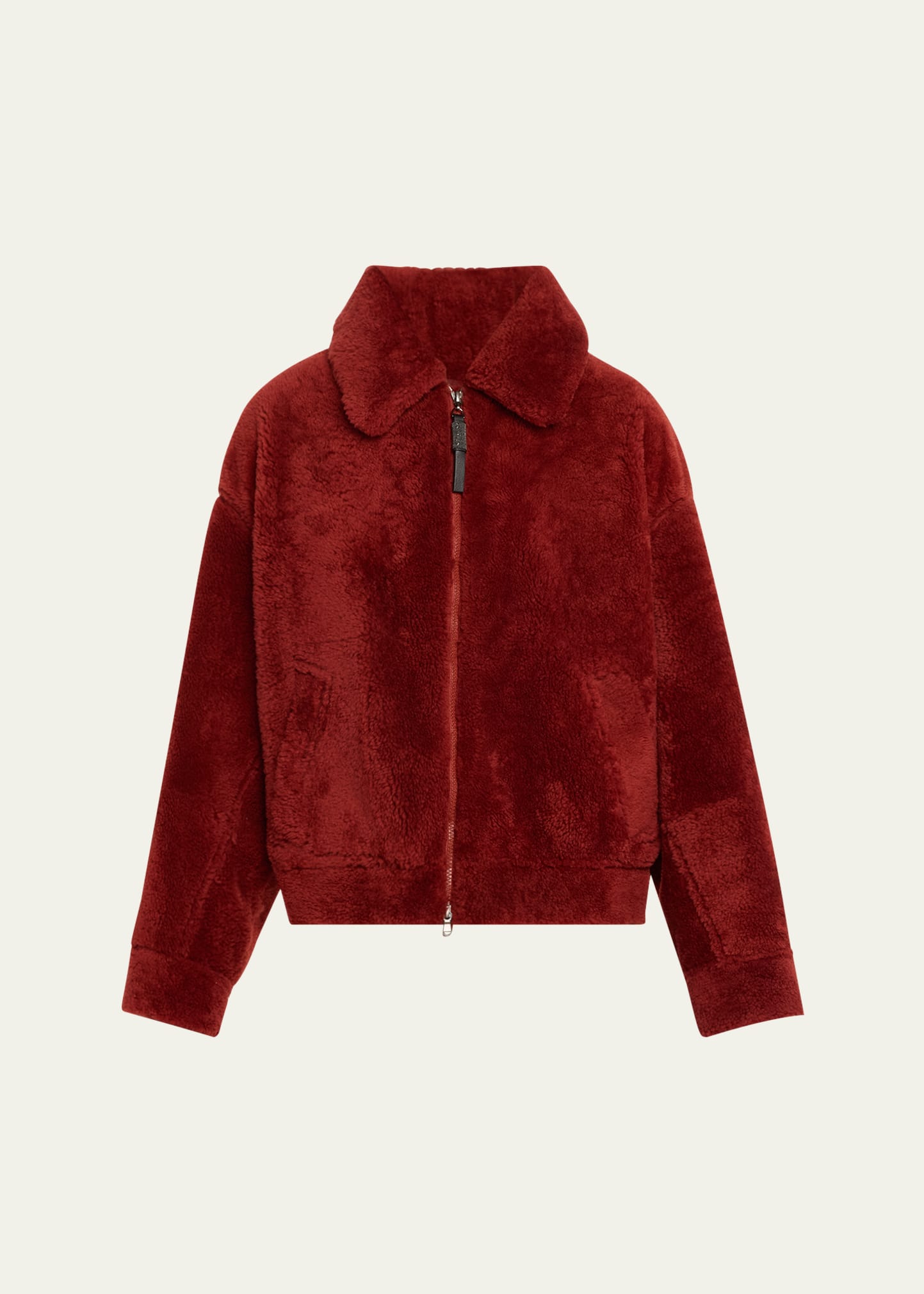 【送料&関税込】Brunello Cucinelli Zip Wrap Jacket Brunello Cucinelli Men's Full-Zip Leather Jacket with