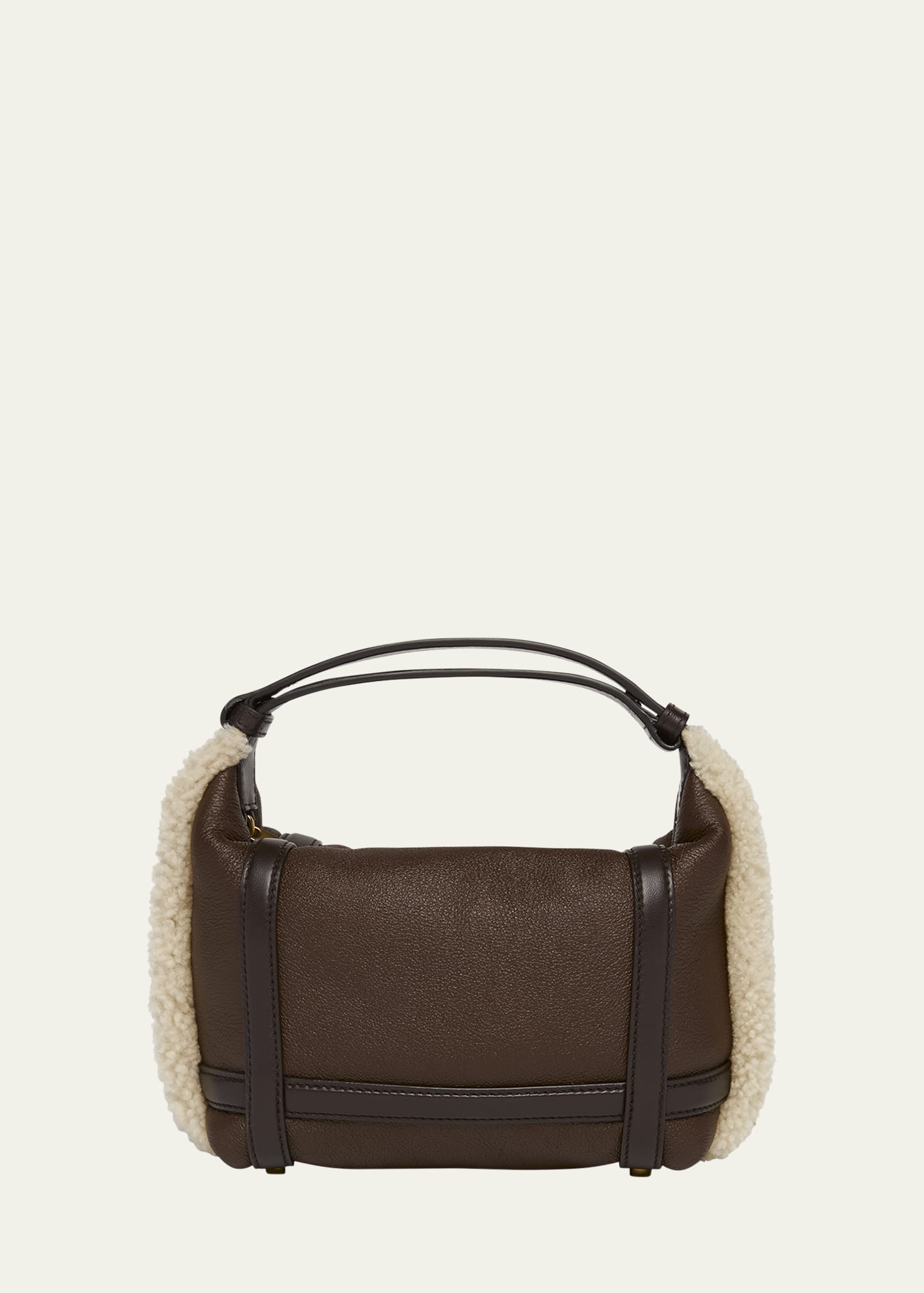 Bottega Veneta Wallace Mini Lamb Fur Top-Handle Bag - Bergdorf Goodman