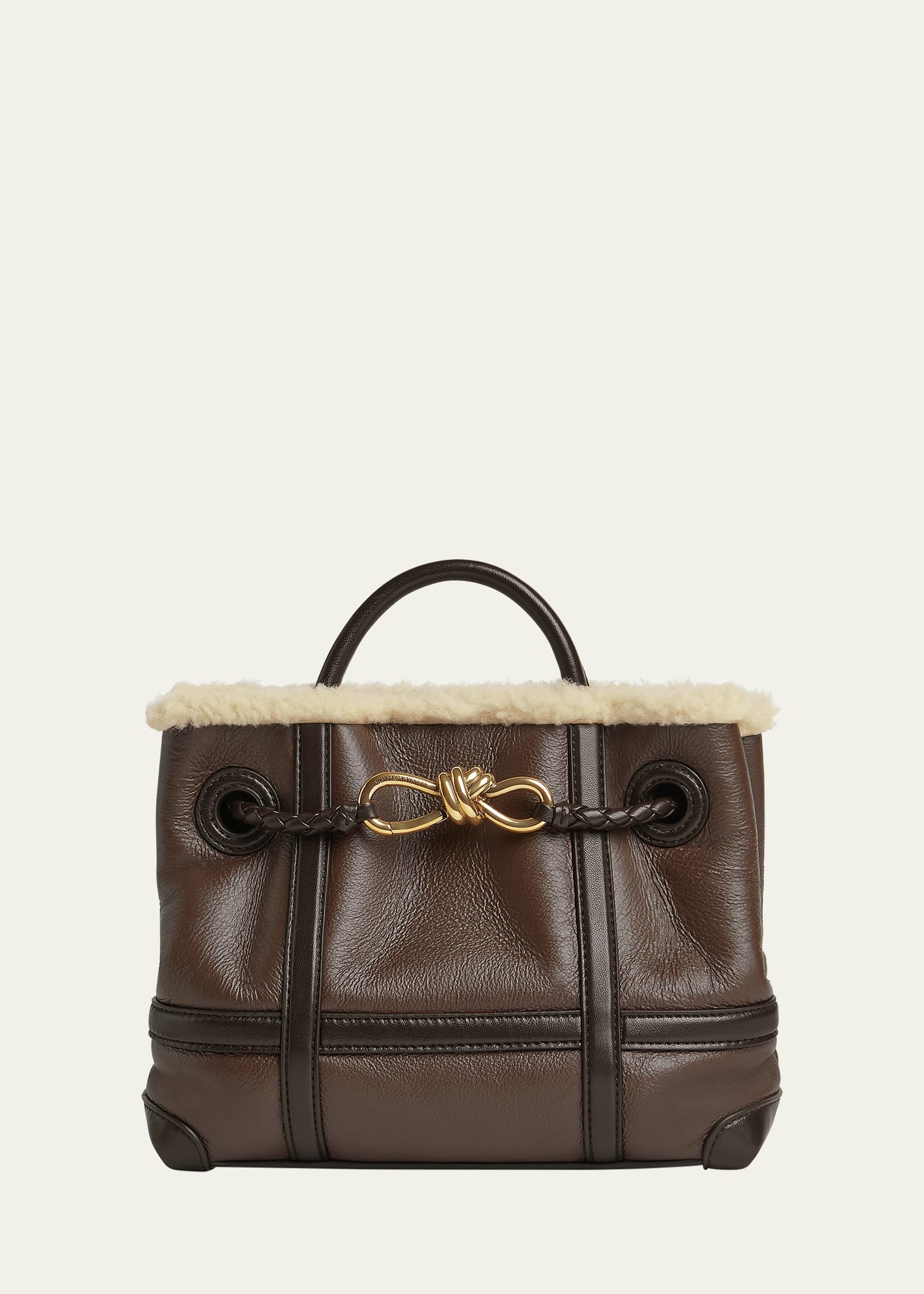 Bottega Veneta Small Andiamo Aviator Shearling Tote Bag - Bergdorf