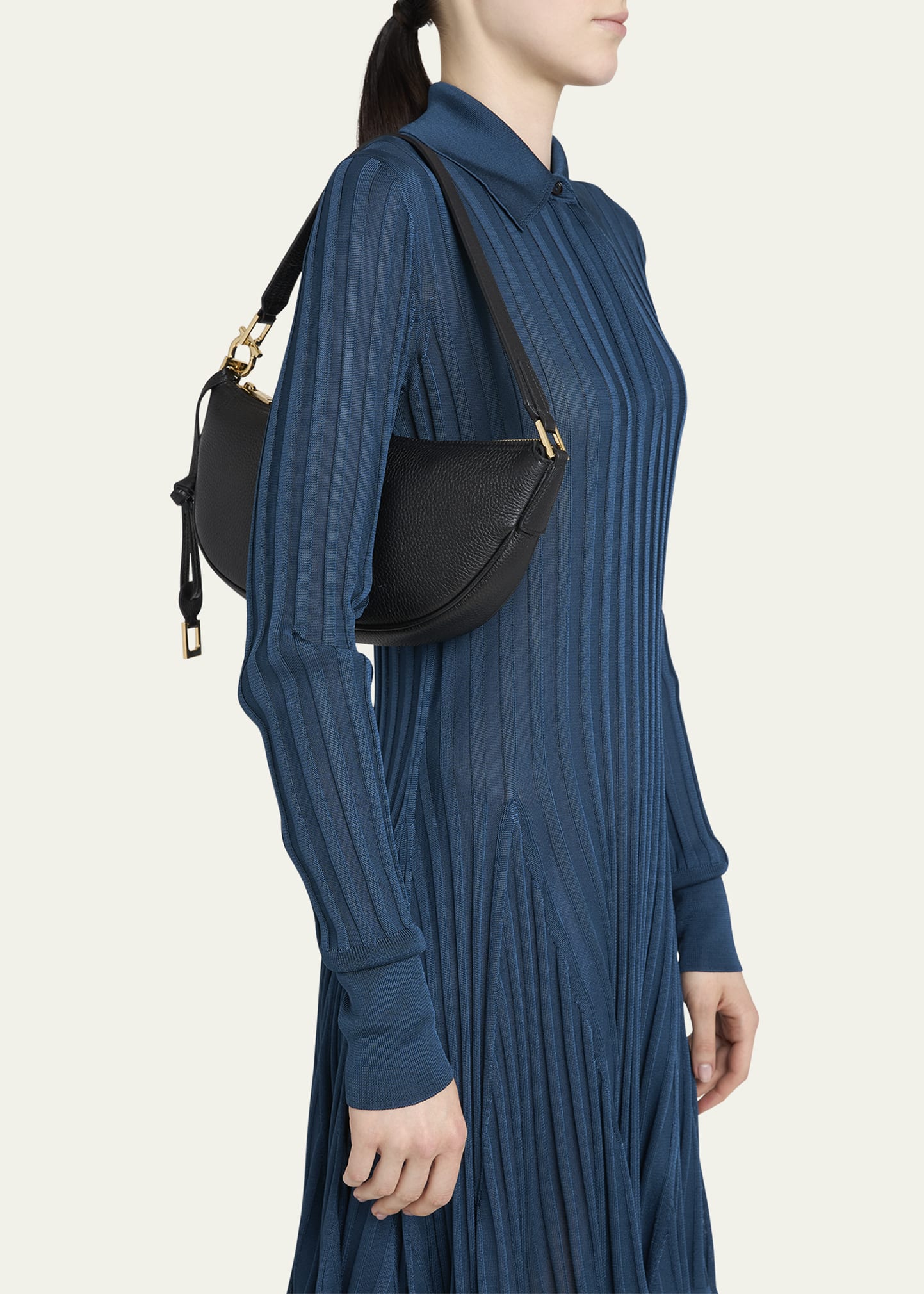 Ferragamo Smile Small Leather Hobo Bag - Bergdorf Goodman