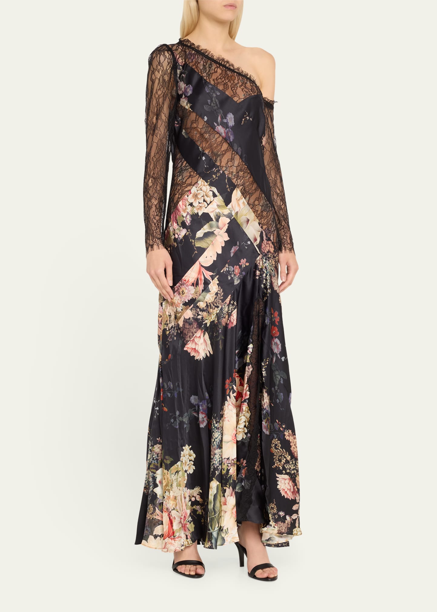 Camilla Dynasty Daze Lace Splice One-Shoulder Dress