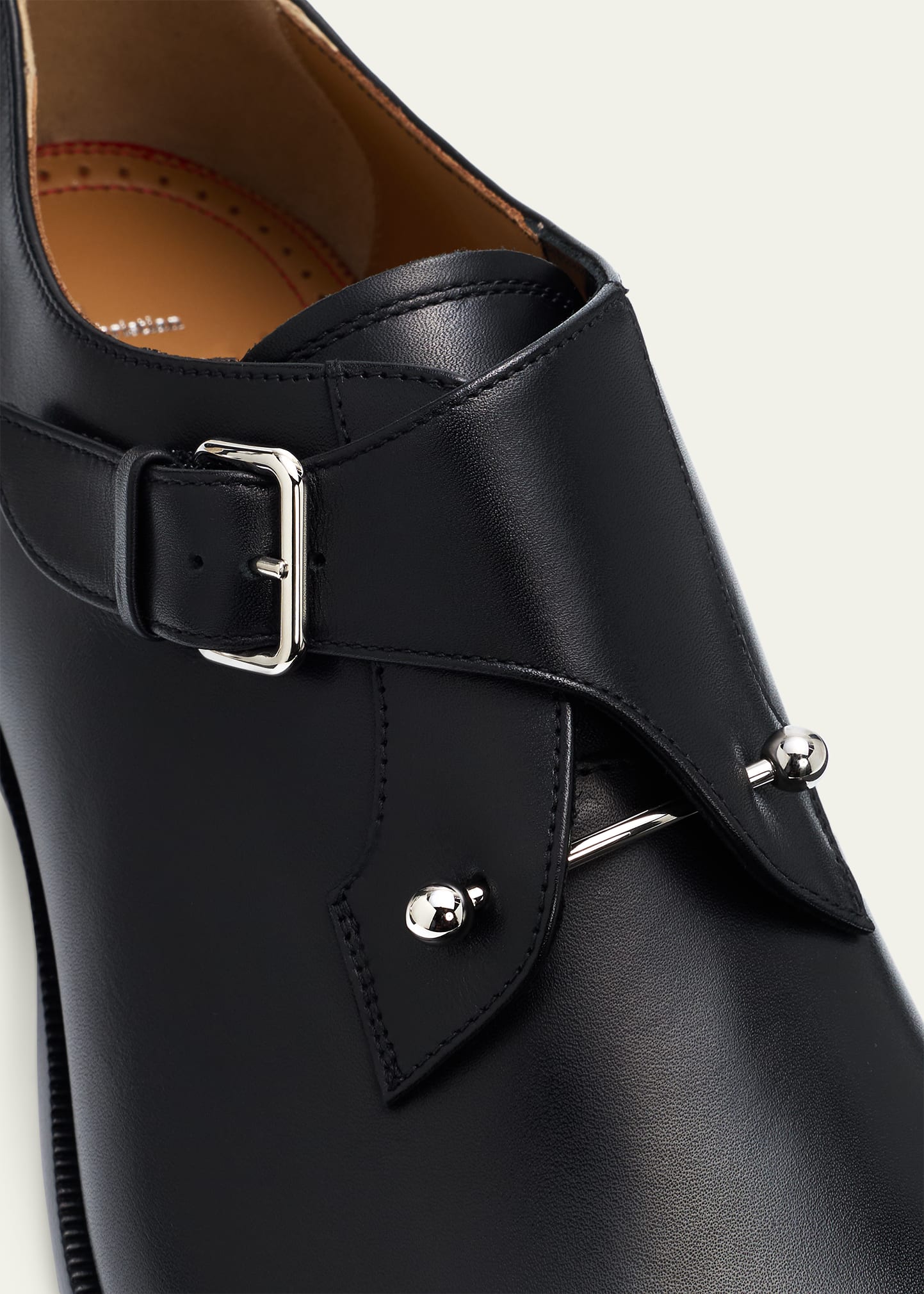 Christian Louboutin Men's Chambeli Monk-Strap Leather Loafers