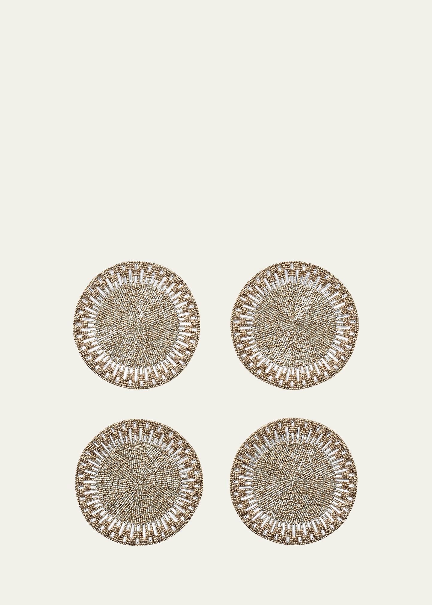 岸辺整骨ラボ 前半特典 コースター コンプ6種 blanc セット Kim Seybert Palisade Coasters, Set of 4 - Bergdorf Goodman