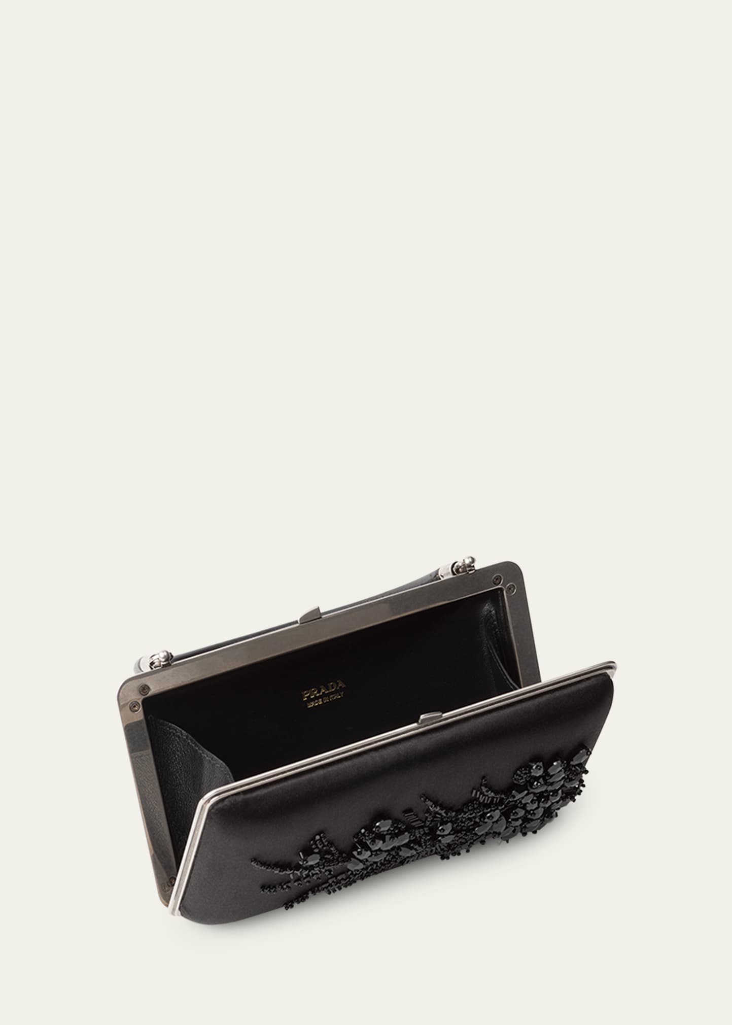 Prada Embellished Satin Minaudiere - Bergdorf Goodman