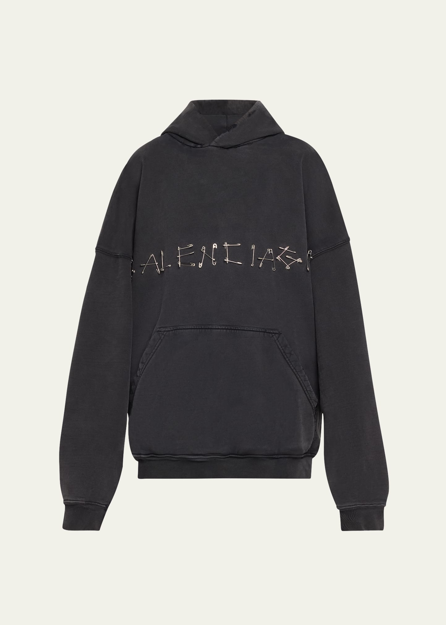 【BALENCIAGA】Safety pin hoodie ロゴ パーカー 安全ピン BALENCIAGA】Safety pin hoodie ロゴ パーカー 安全ピン