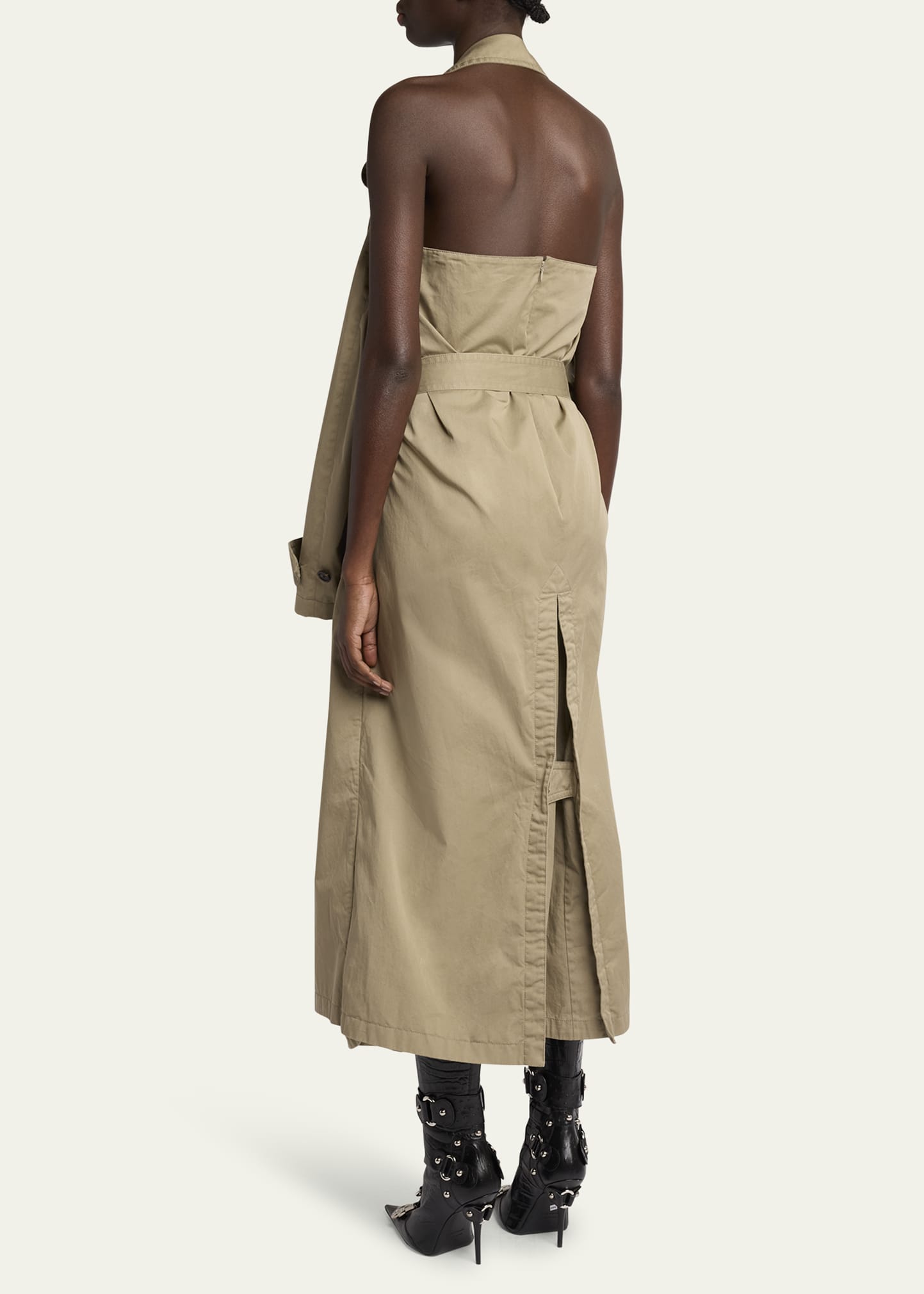 スカート BALENCIAGA 'Suspended' dress Balenciaga Suspended Halter Cotton Twill Dress - Bergdorf