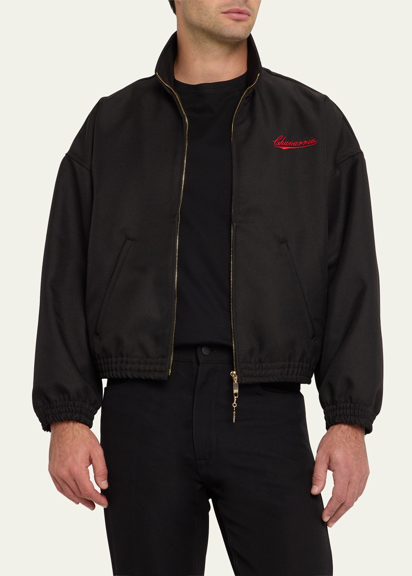Willy Chavarria Men's Kendrick Cross-Zip Jacket - Bergdorf