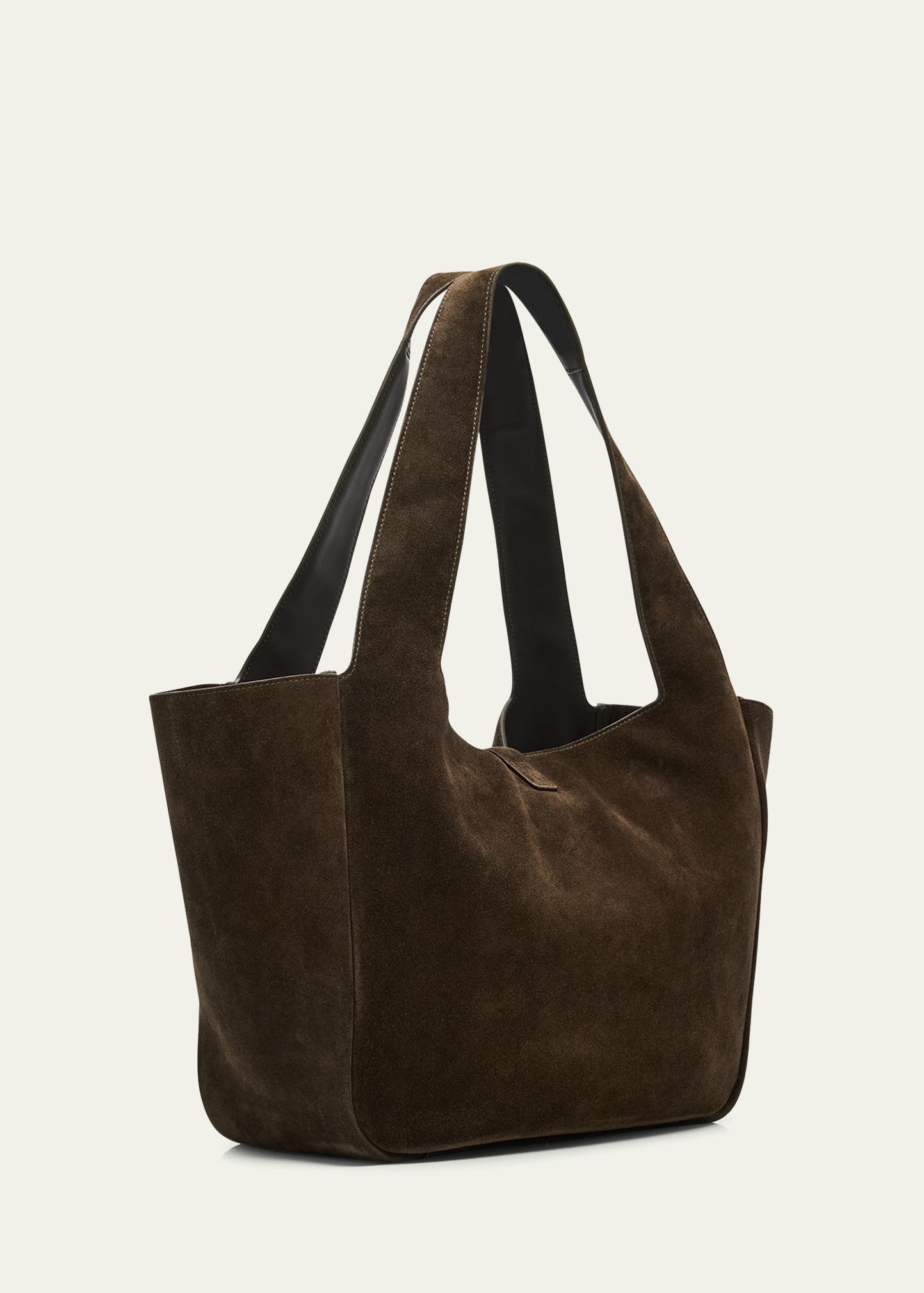 Saint Laurent Le 5 À 7 Bea YSL Cabas Tote Bag in Suede - Bergdorf 