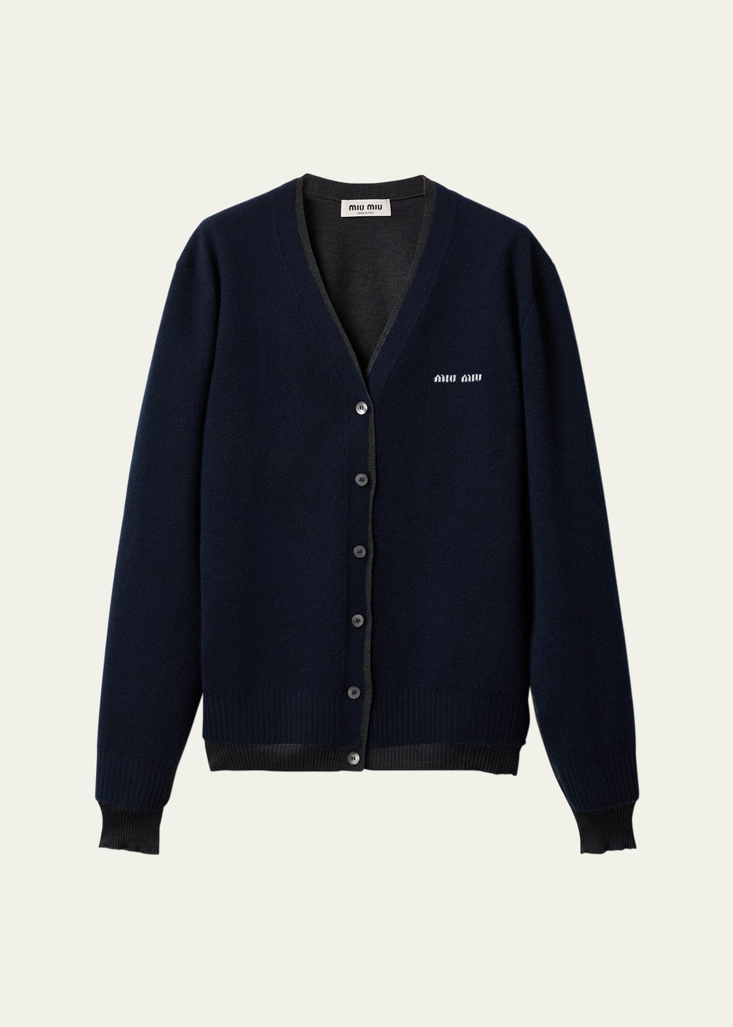大好き Layered Miu Miu Oversized Sweater Cardigan Cashmere トップス
