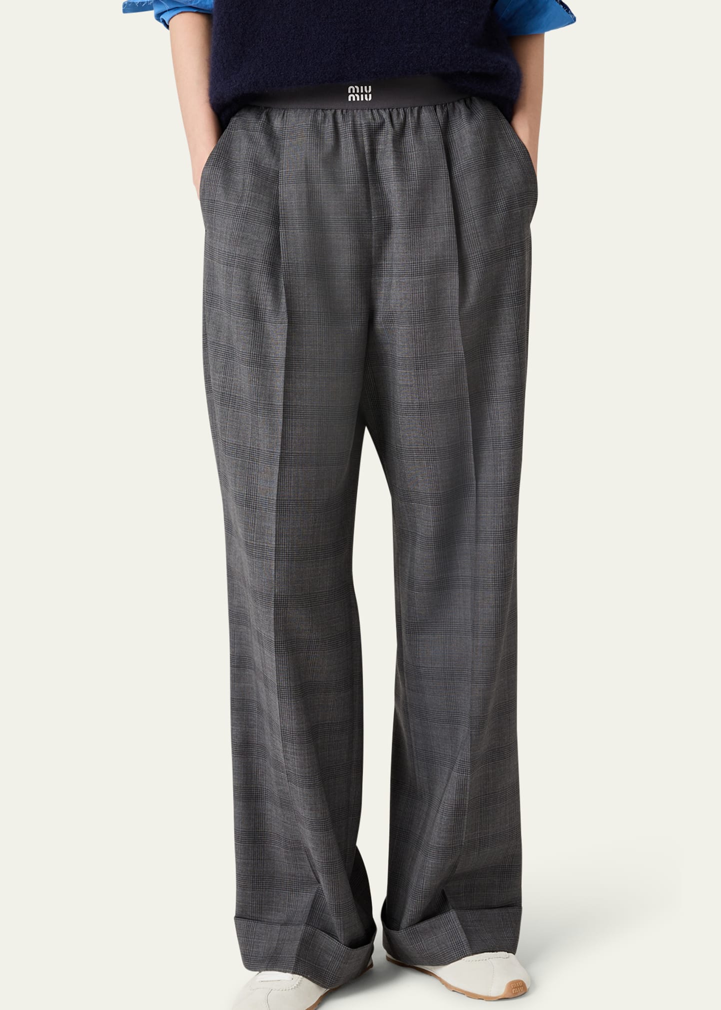【送関込】MiuMiu☆ミュウミュウ Wool Pants MIU MIU - Women Wool Trousers – Atelier New York