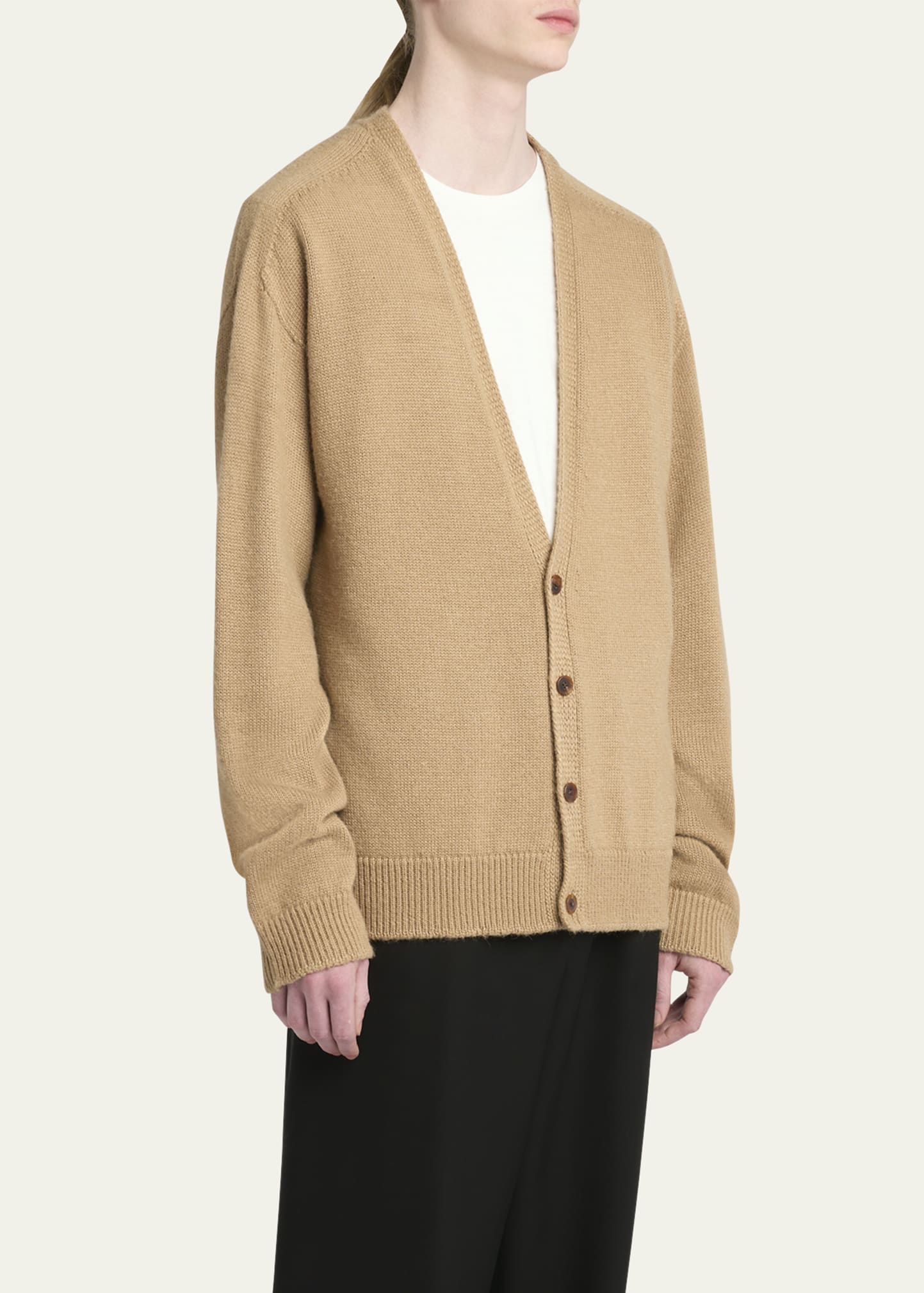 THE ROW Men's Sheldon Wool-Silk Cardigan - Bergdorf Goodman