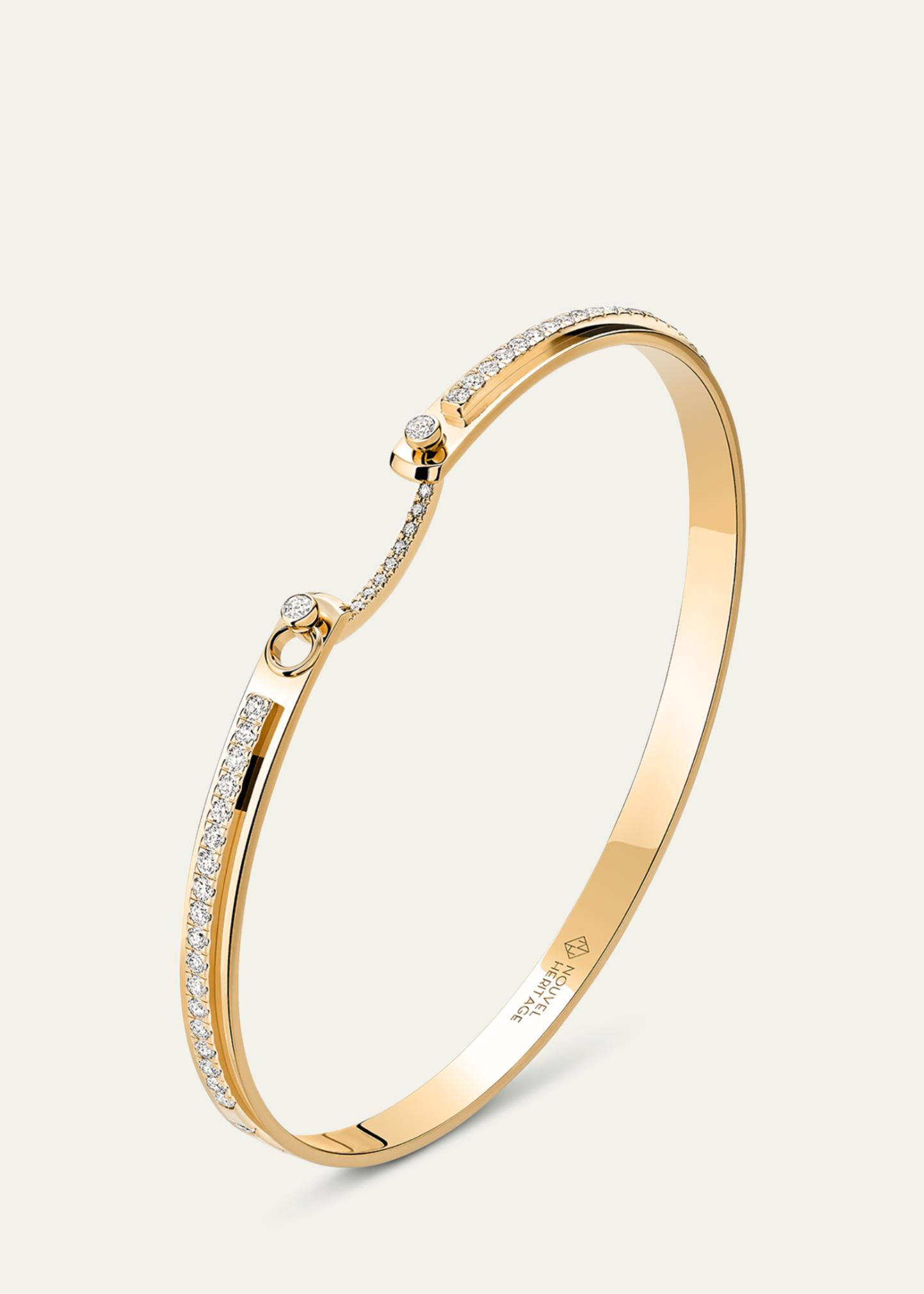 Nouvel Heritage 18K Tuxedo Mood Bangle - Bergdorf Goodman