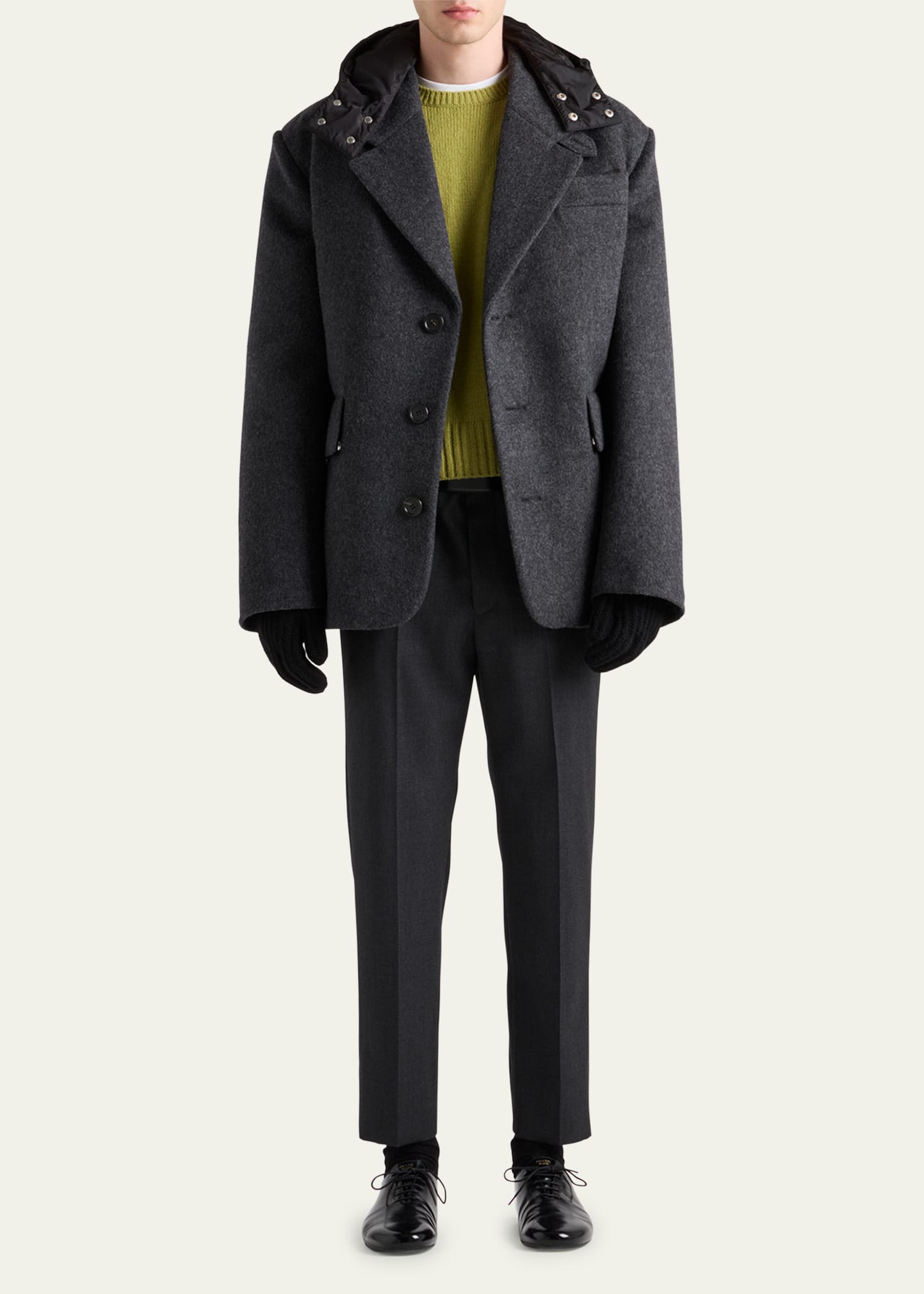 パンツ PRADA ARCHIVE VIRGIN WOOL FLARE SLACKS パンツ PRADA ARCHIVE VIRGIN WOOL FLARE SLACKS Prada Pants