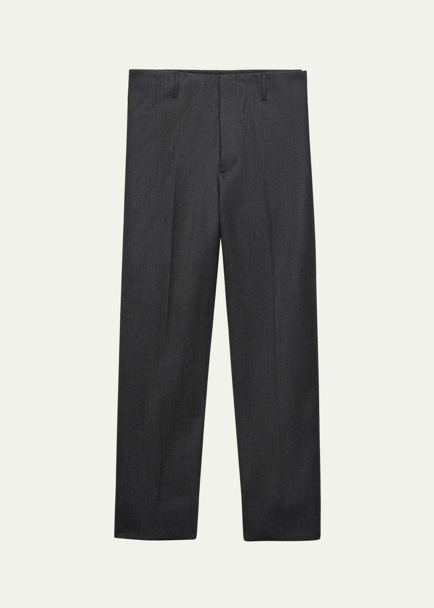 【関税&送料込】Prada Dark Grey Wool Pant Prada Womens Dark Gray Wool Trouser Pants Size 44 Straight