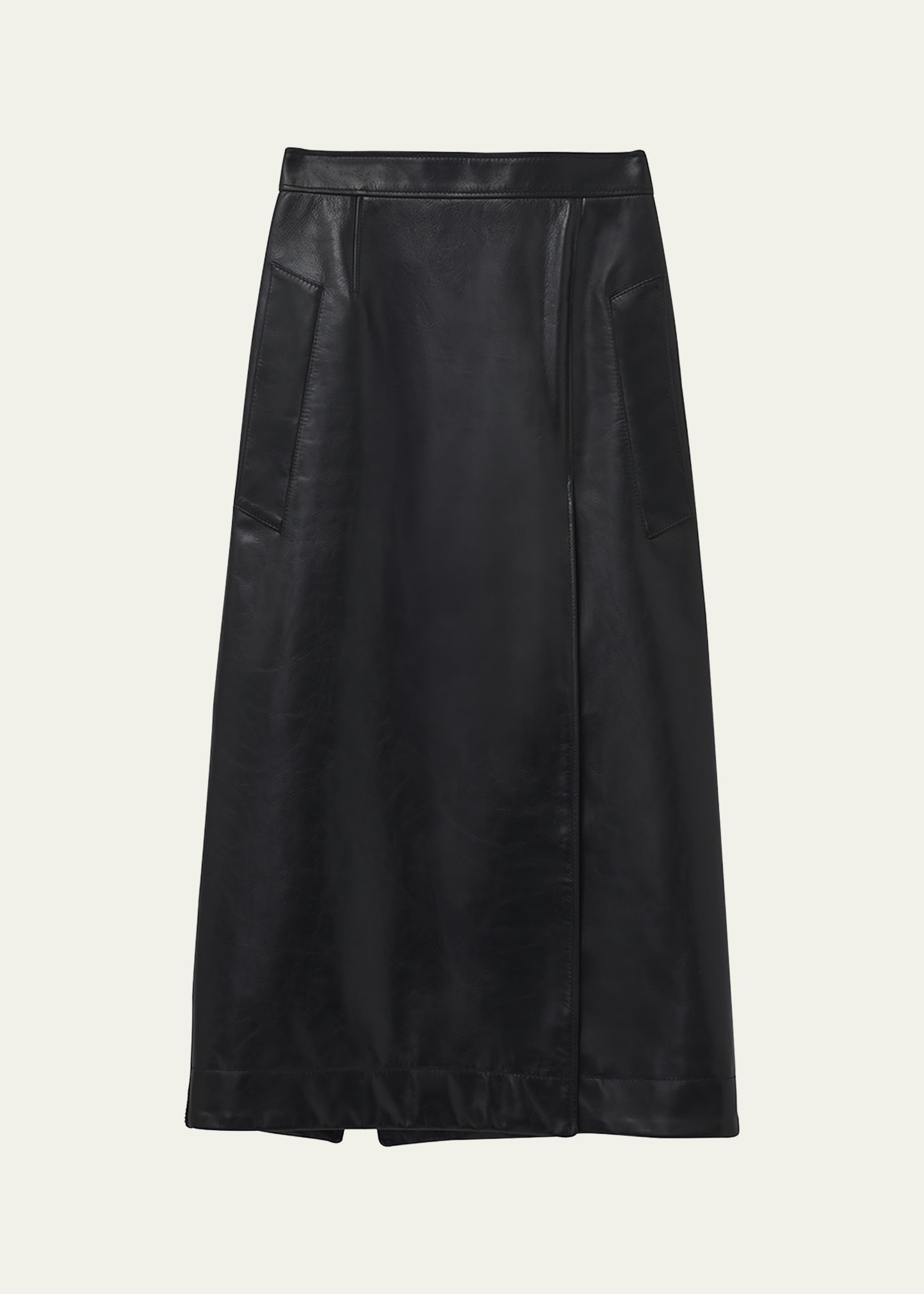 McQueen Leather Pencil Skirt - Bergdorf Goodman
