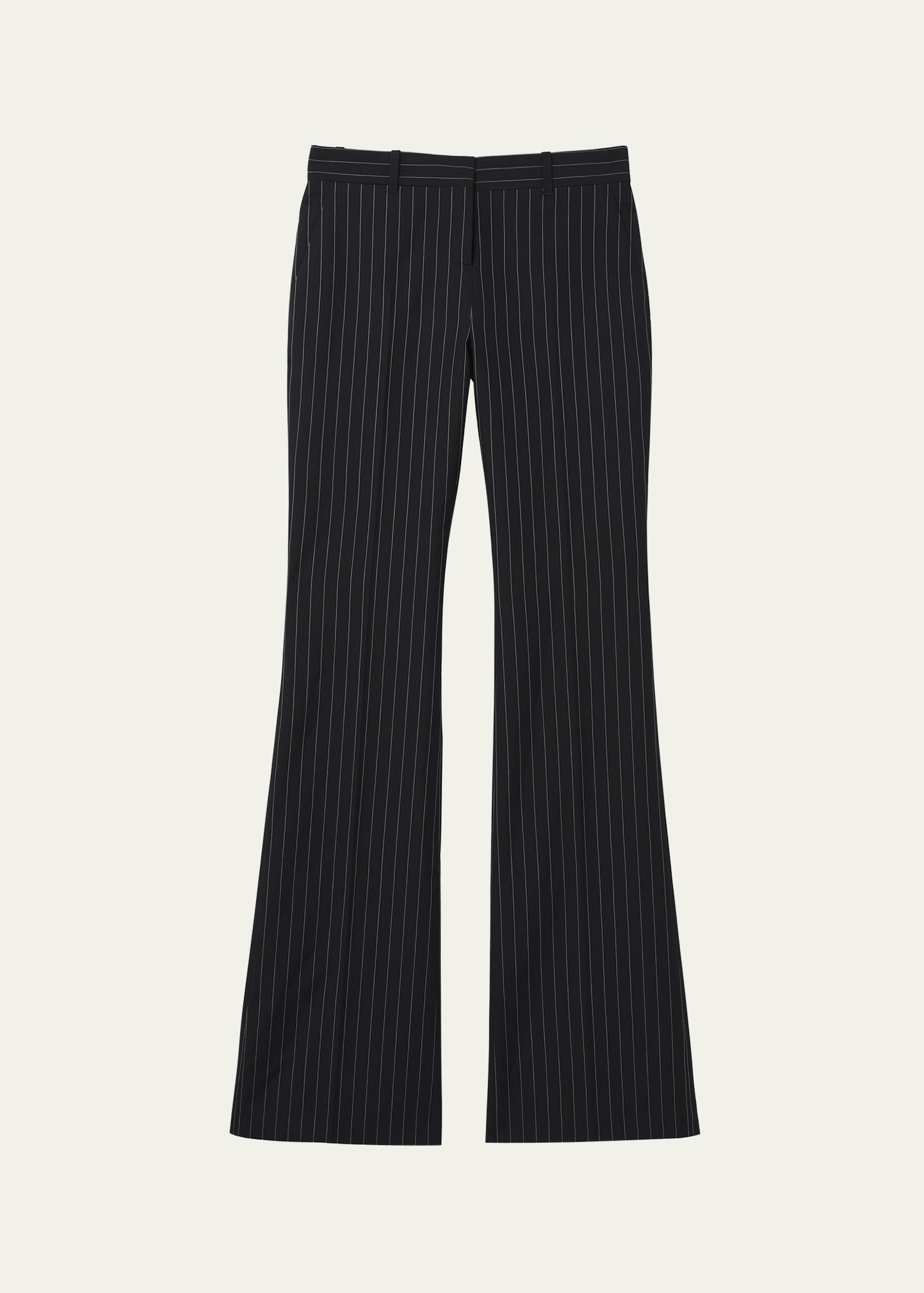 McQueen Men's Tonal Satin Stripe Evening Trousers | Neiman