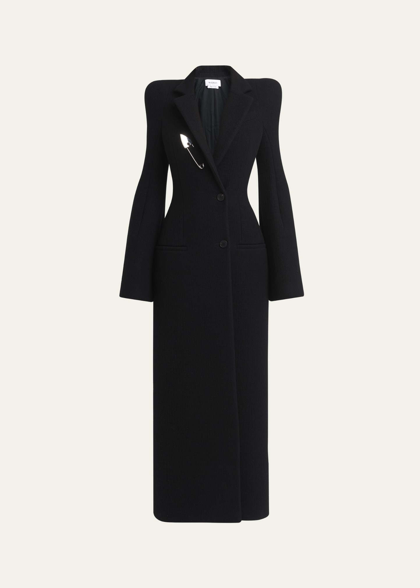 McQueen Long Wrap Suiting Wool Cashmere Coat - Bergdorf Goodman