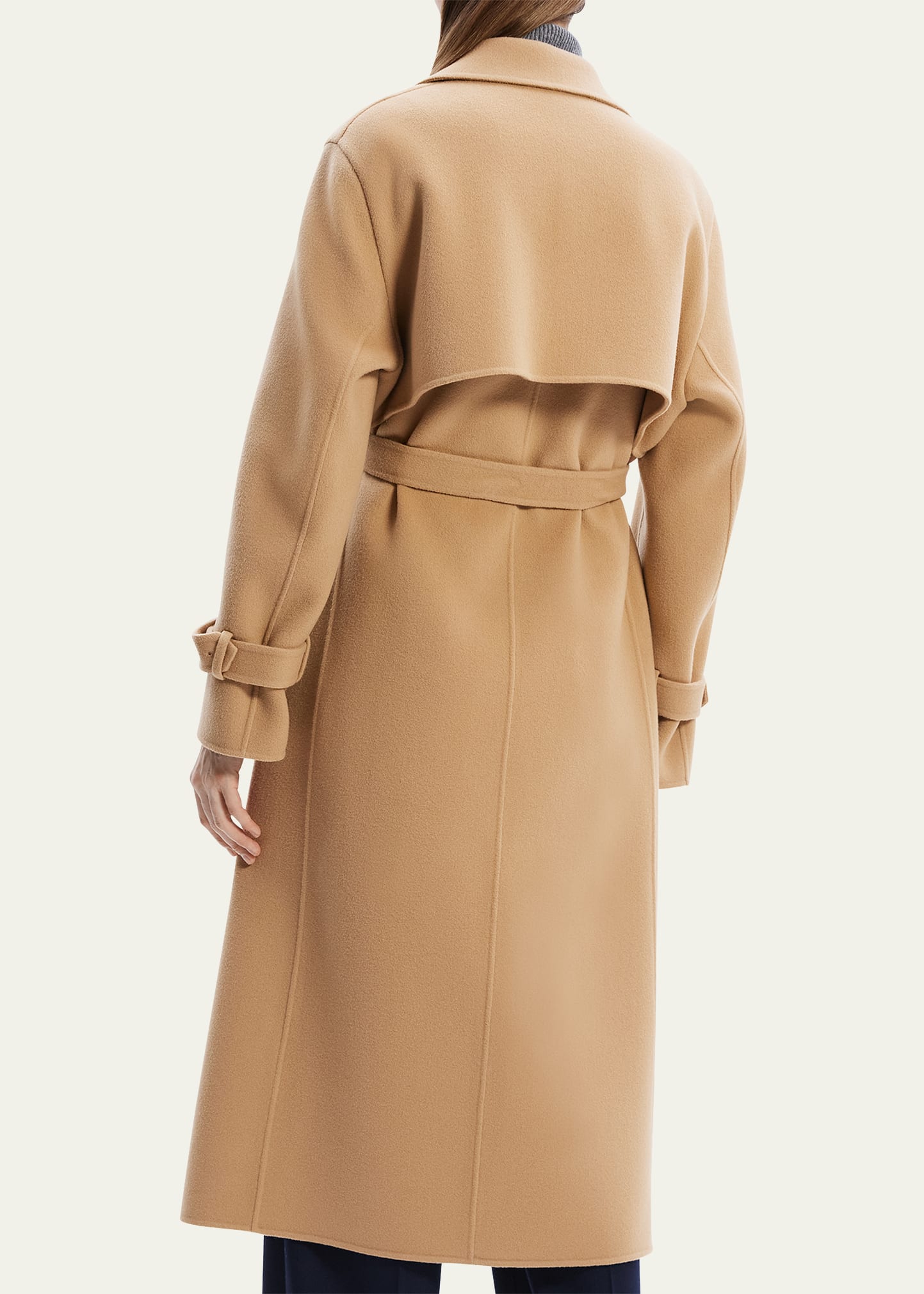 Theory New Divide Double-Face Wool Trench Coat - Bergdorf Goodman