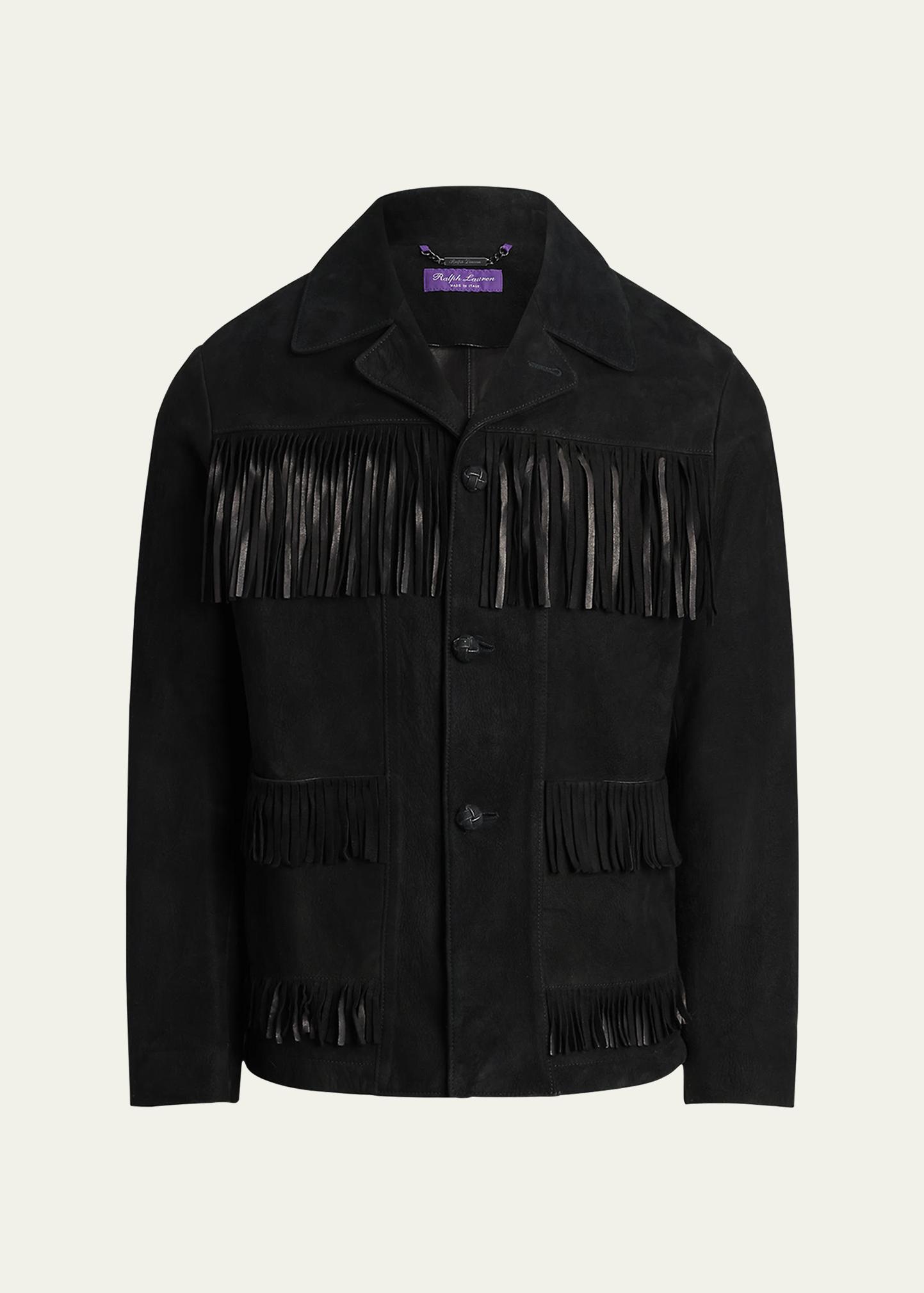 Ralph Lauren Purple Label Men's Fringed Suede Jacket - Bergdorf