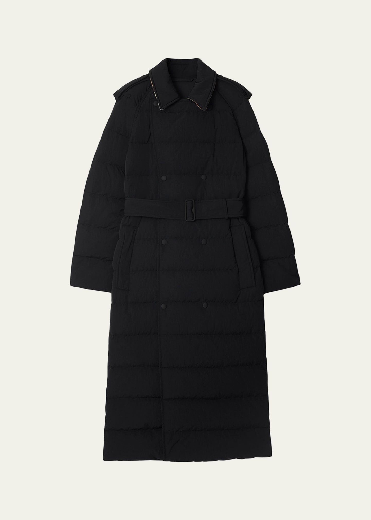 Burberry double breasted puffer coat hotsell