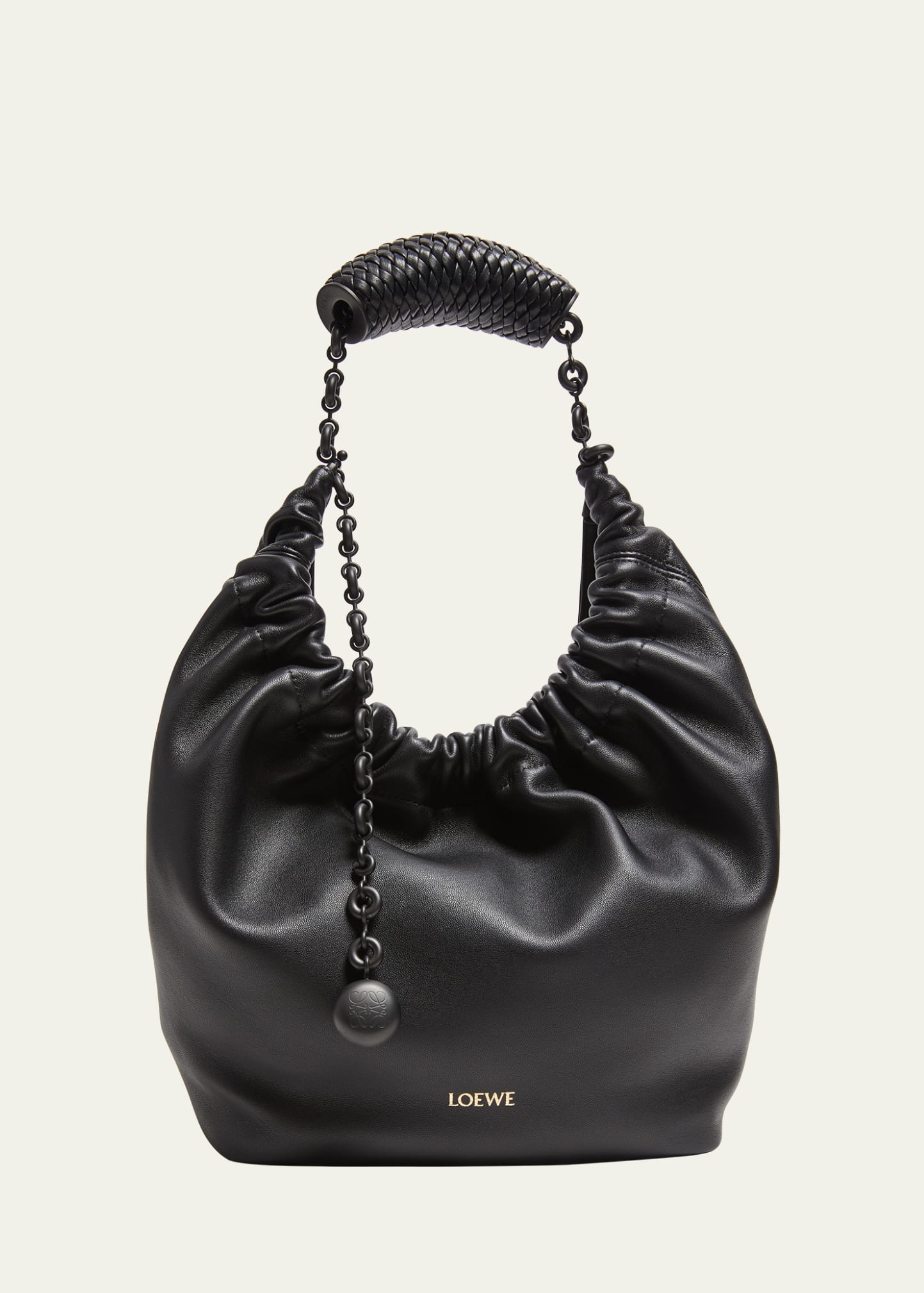 Loewe Squeeze Small Napa Leather Hobo Bag - Bergdorf Goodman