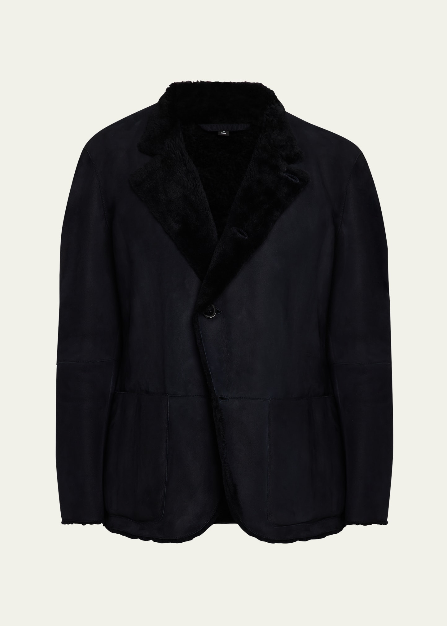 Giorgio Armani Men's Suede Shearling Jacket - Bergdorf Goodman