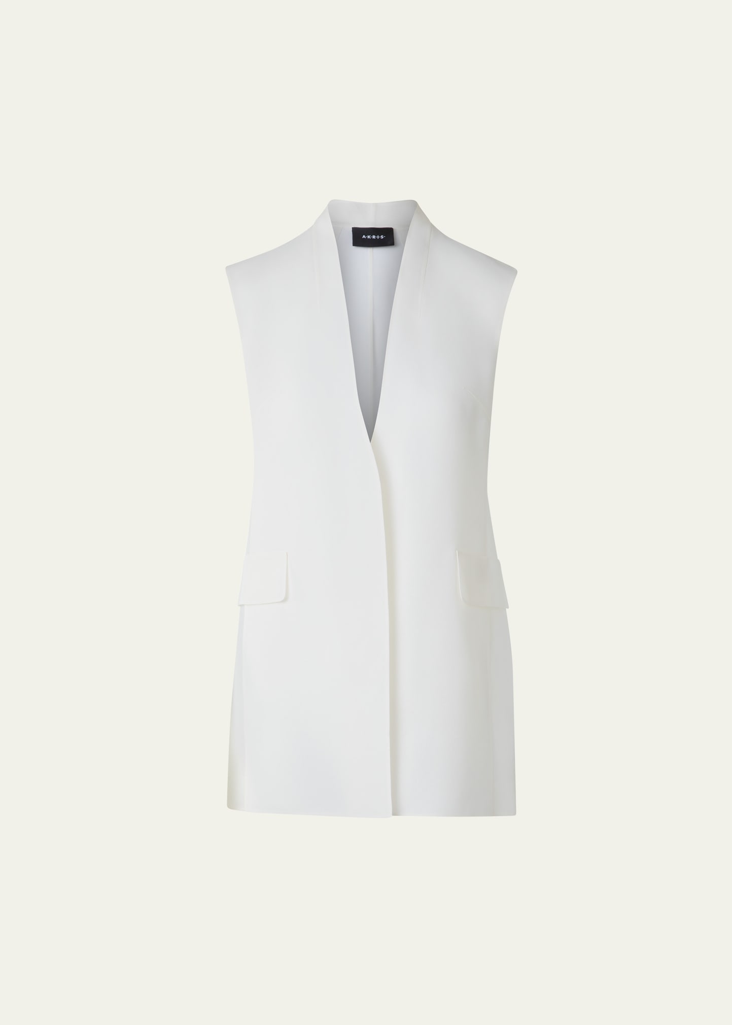 Akris Artina Long Silk Organza Vest - Bergdorf Goodman