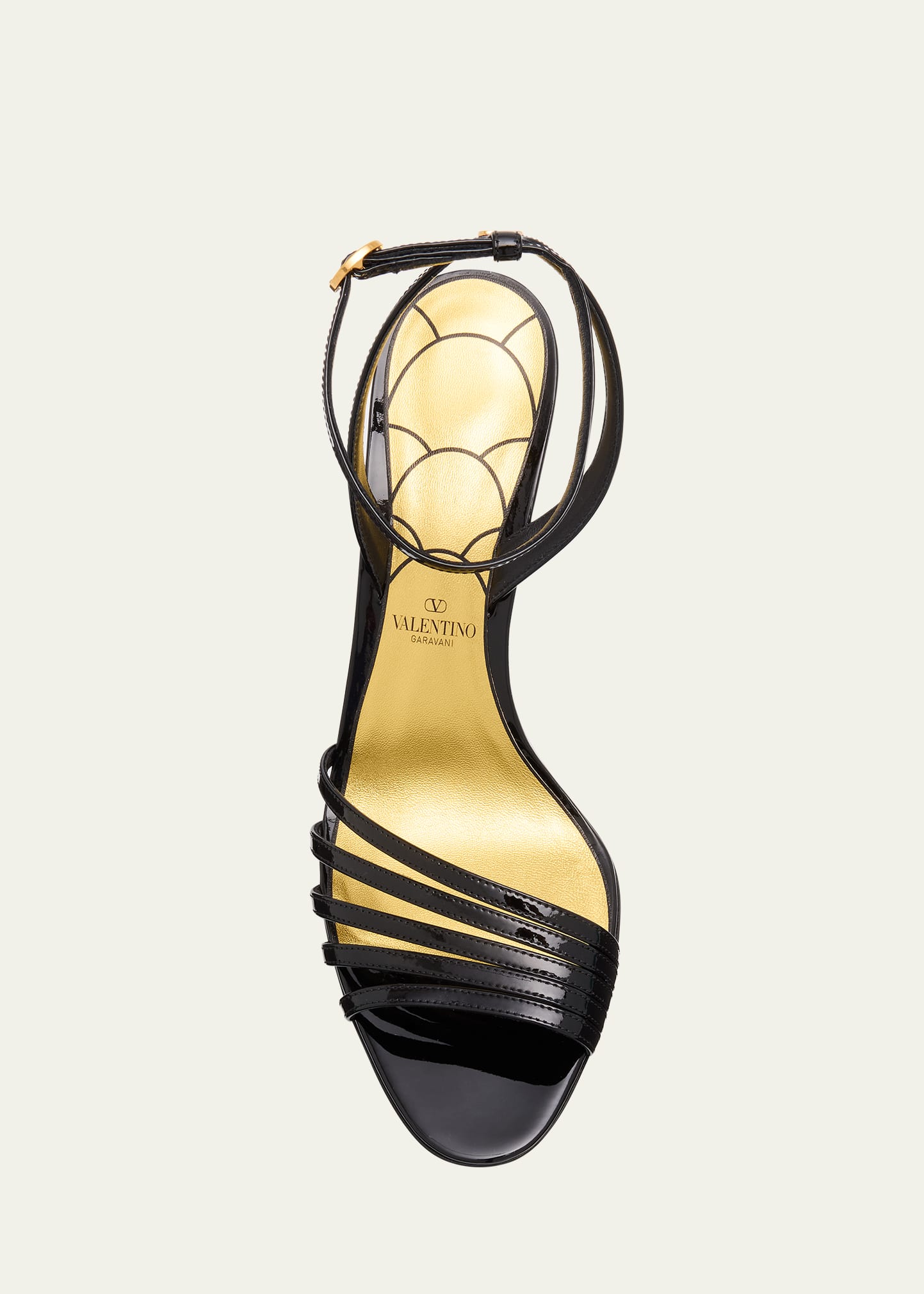 Valentino Garavani Ladycrush Leather Ankle-Strap Sandals