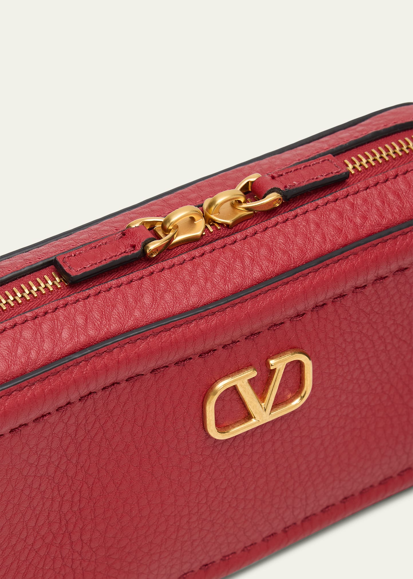 Valentino Garavani Alltime Mini Leather Camera Crossbody Bag