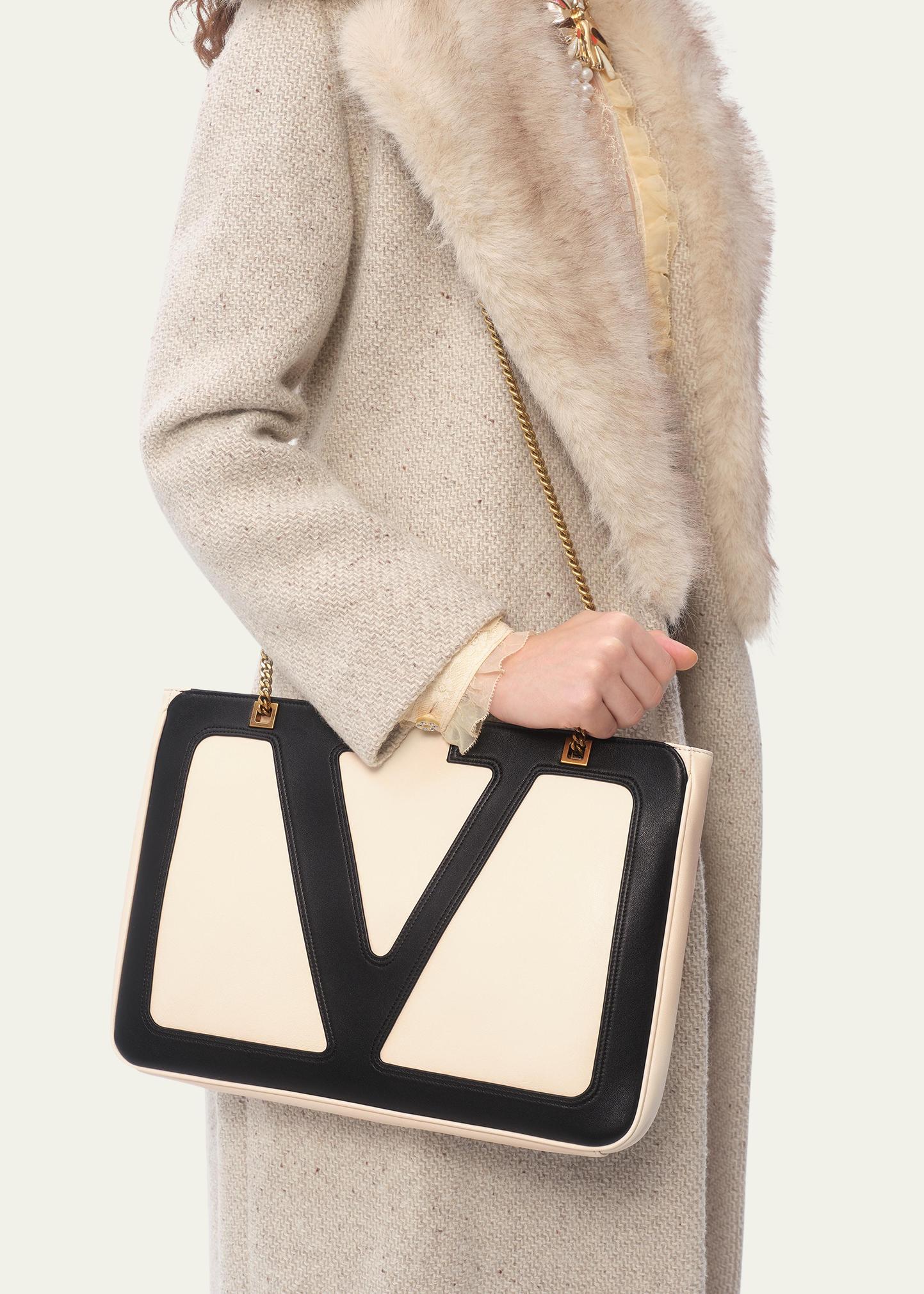 Valentino Garavani Viva Superstar Medium Leather Tote Bag