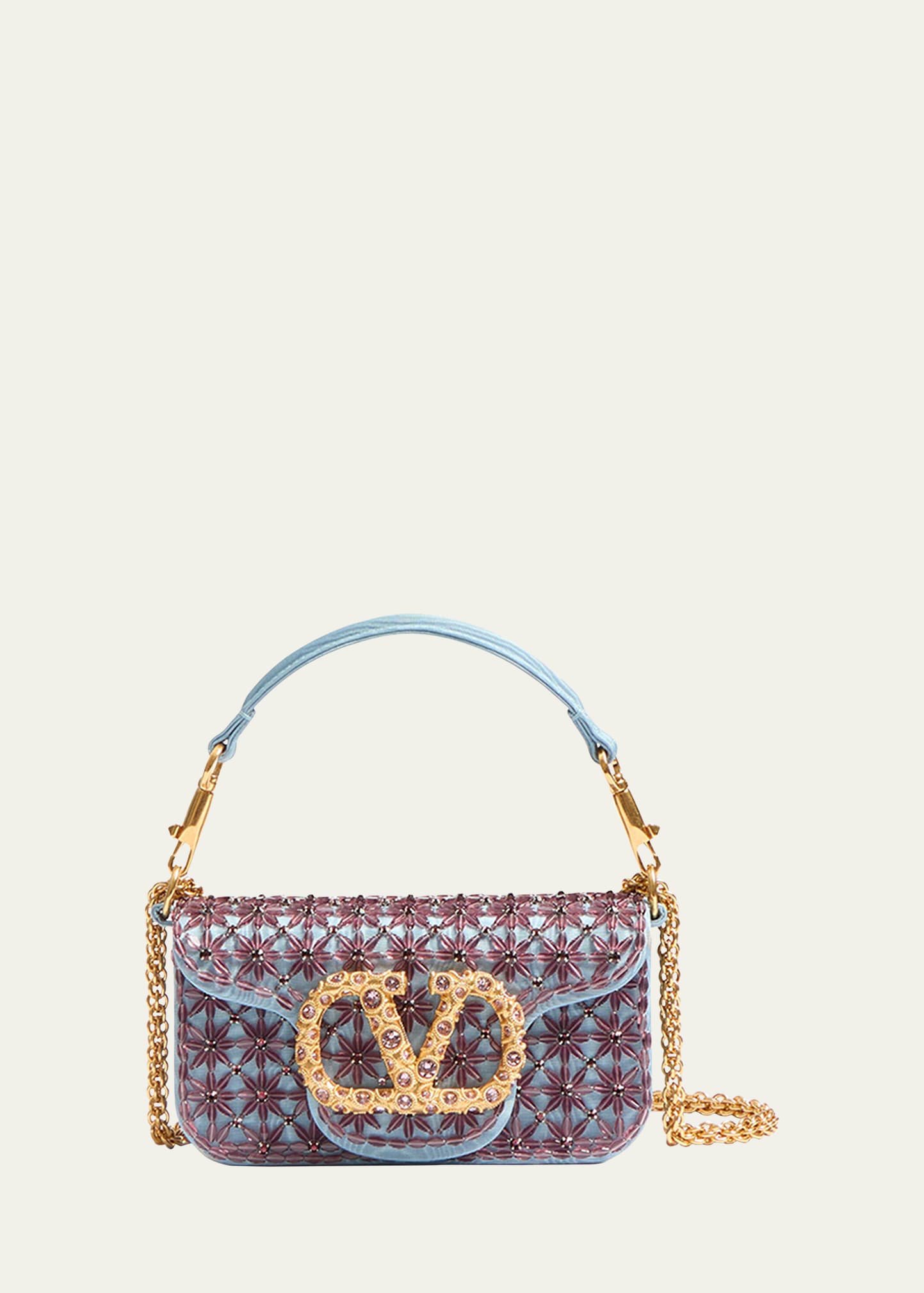 Valentino Garavani Loco Small Crystal Shoulder Bag - Bergdorf Goodman