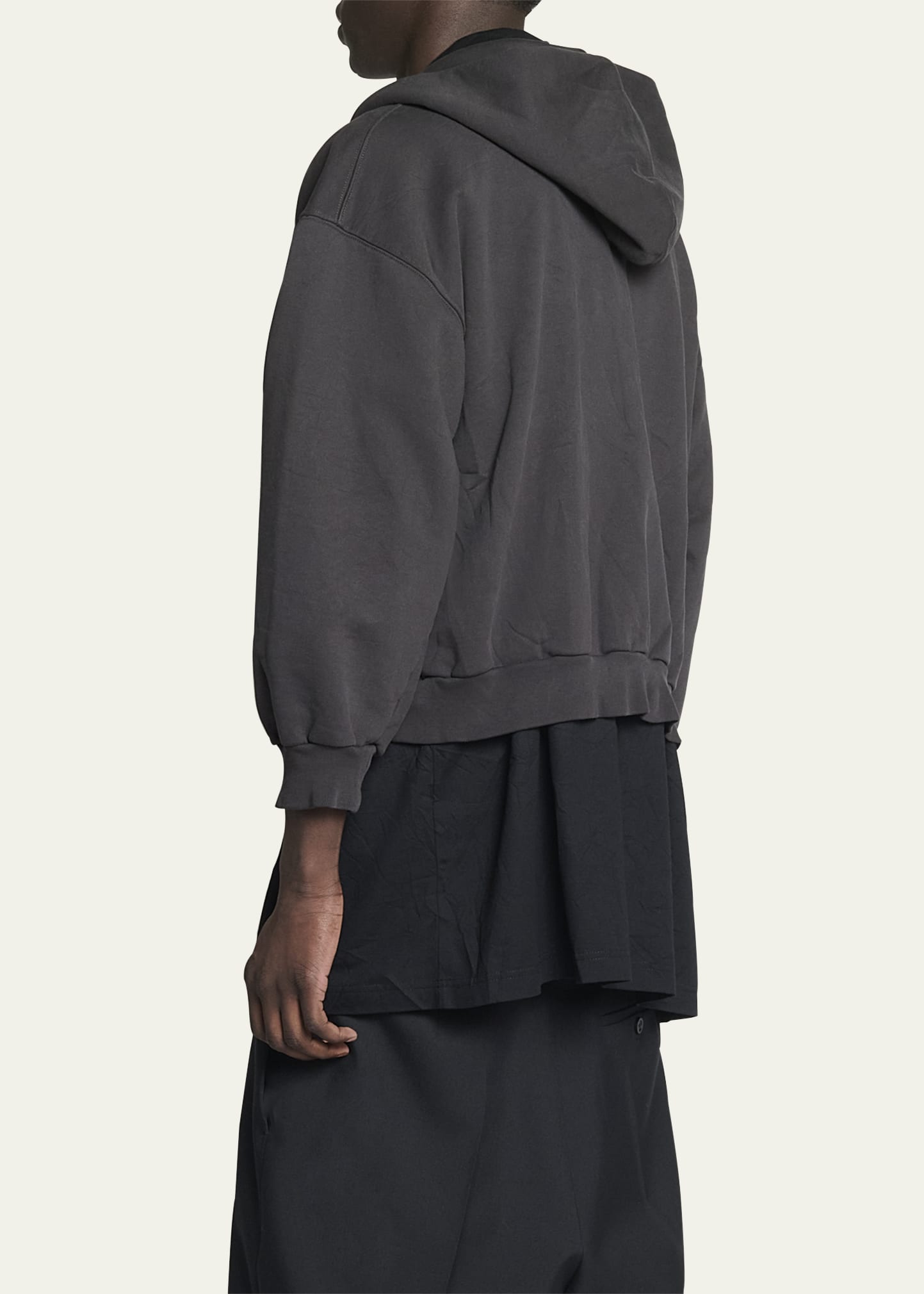 Balenciaga x Ebay Men's Washed Terry Zip Hoodie - Bergdorf