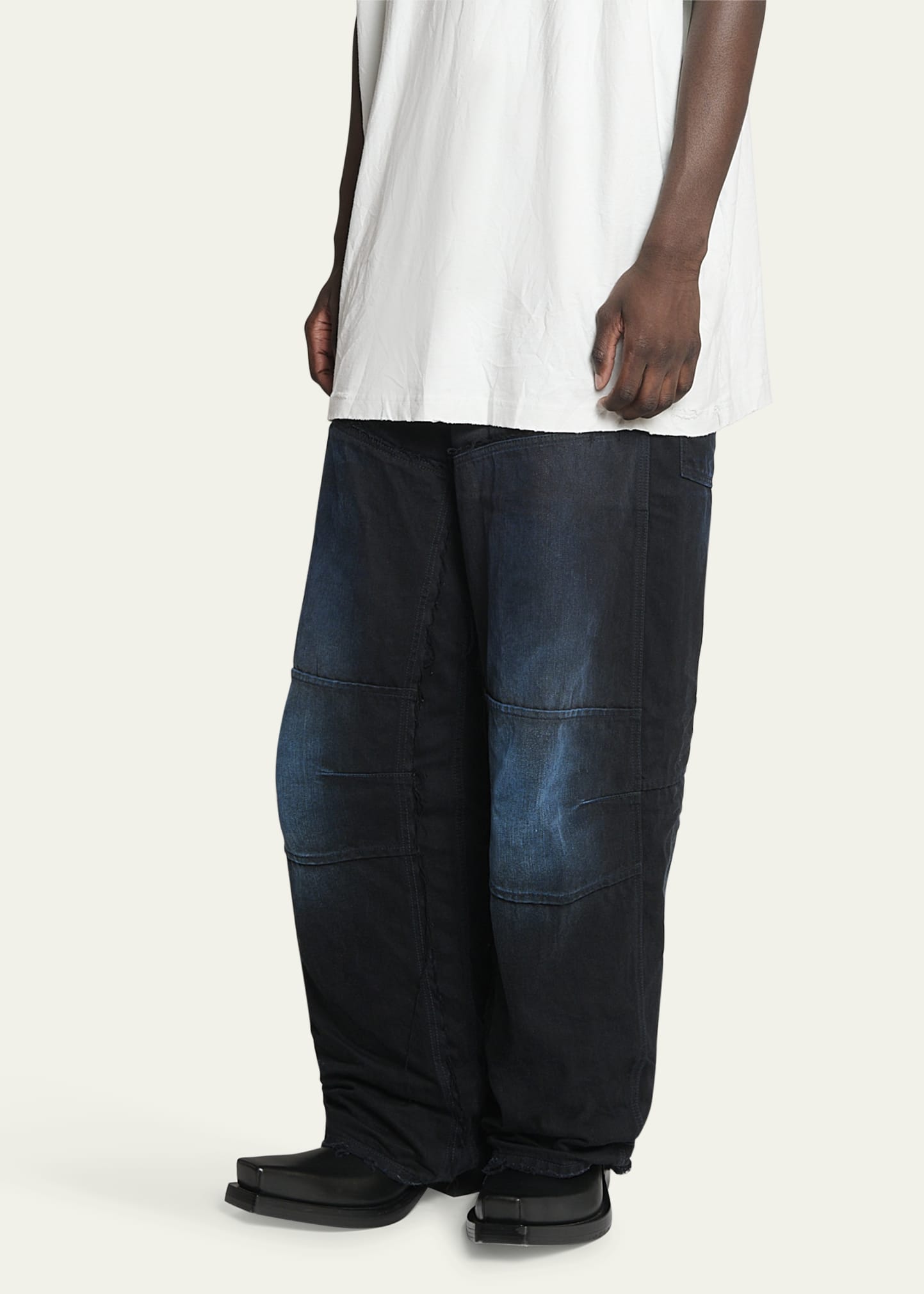 Balenciaga Men's Overdyed Double-Knee Pants - Bergdorf Goodman
