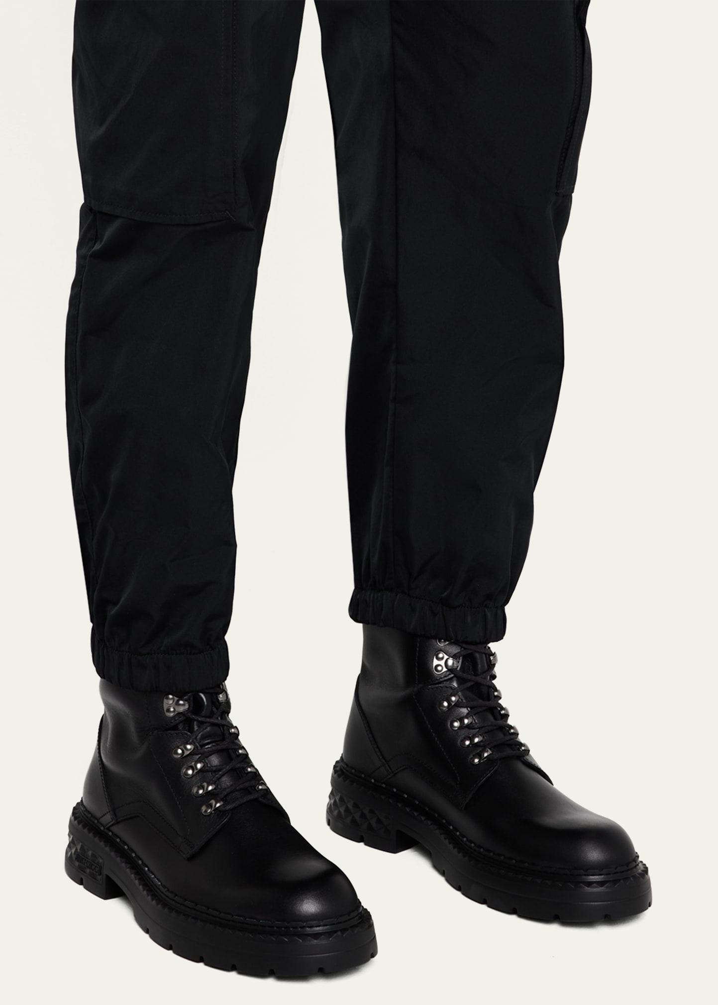 【JIMMYCHOO】 black boots （関税送料込） Jimmy Choo Men's Marlow Combat Boots - Bergdorf Goodman
