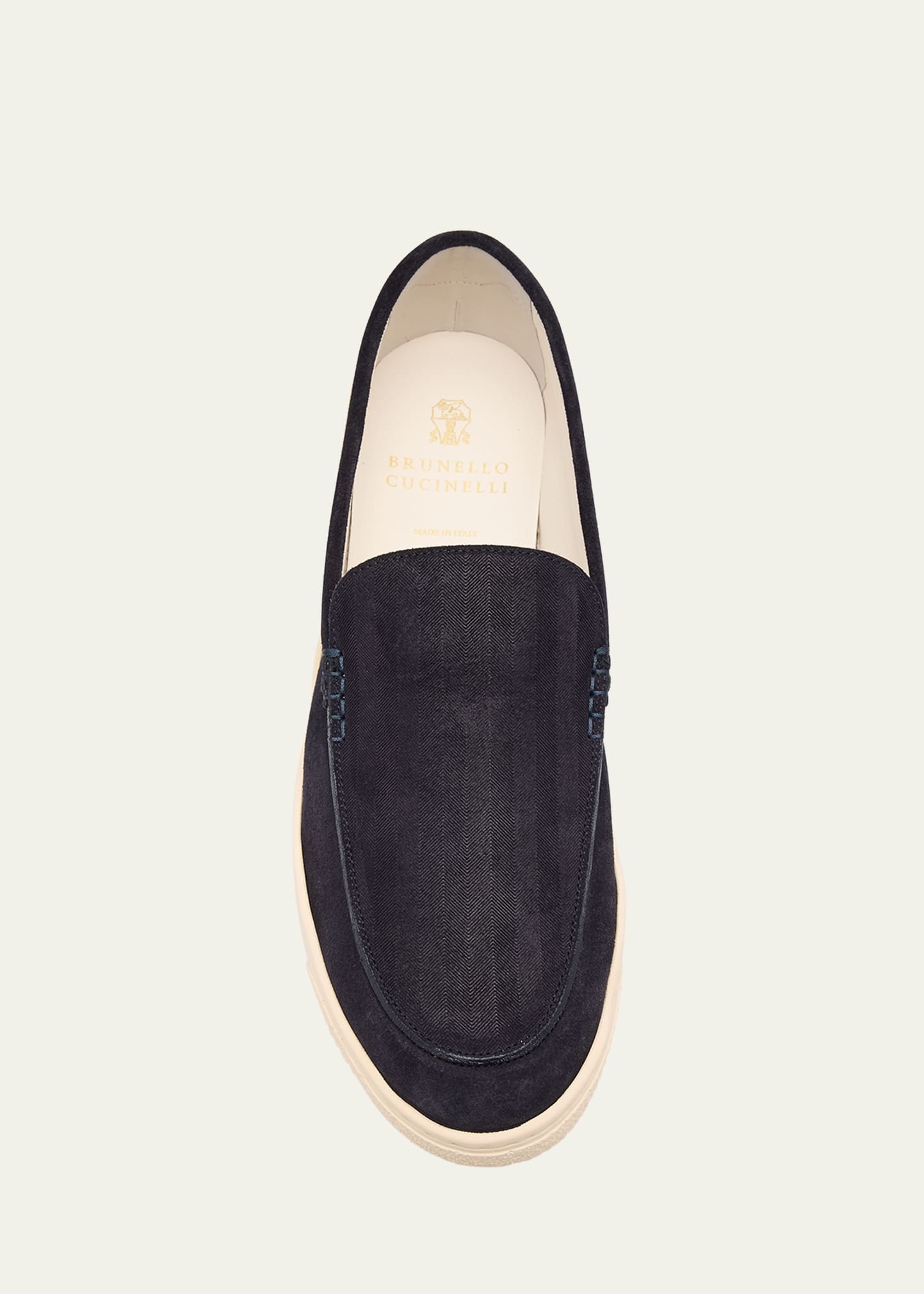 Brunello Cucinelli Men's Hybrid Venetian Suede Slip-Ons - Bergdorf