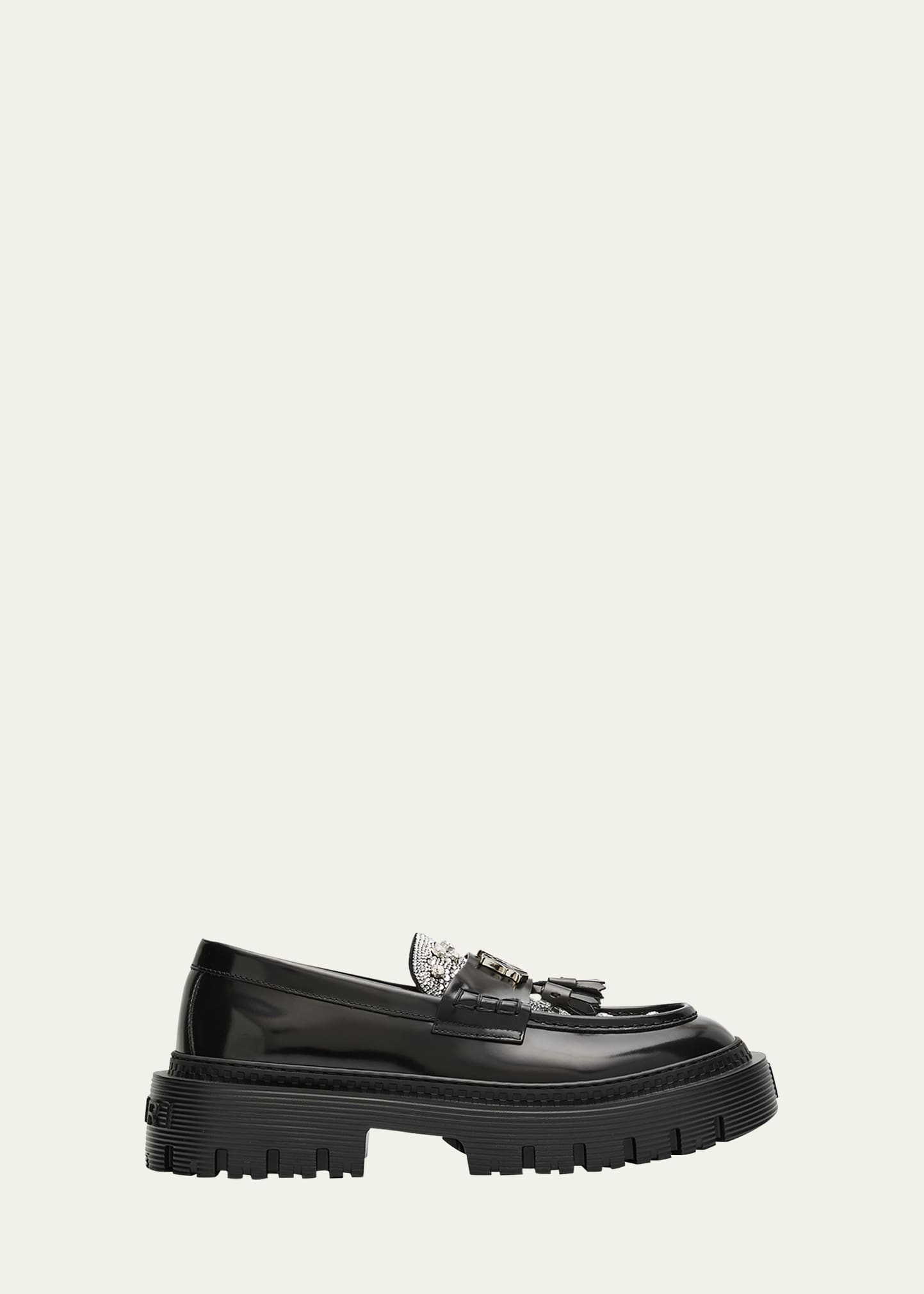 Amiri Men's MA Crystal Jumbo Tassel Loafers - Bergdorf Goodman