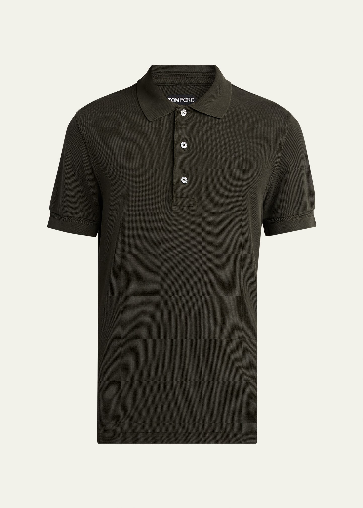 TOM FORD Men's Lyocell Pique Polo Shirt - Bergdorf Goodman