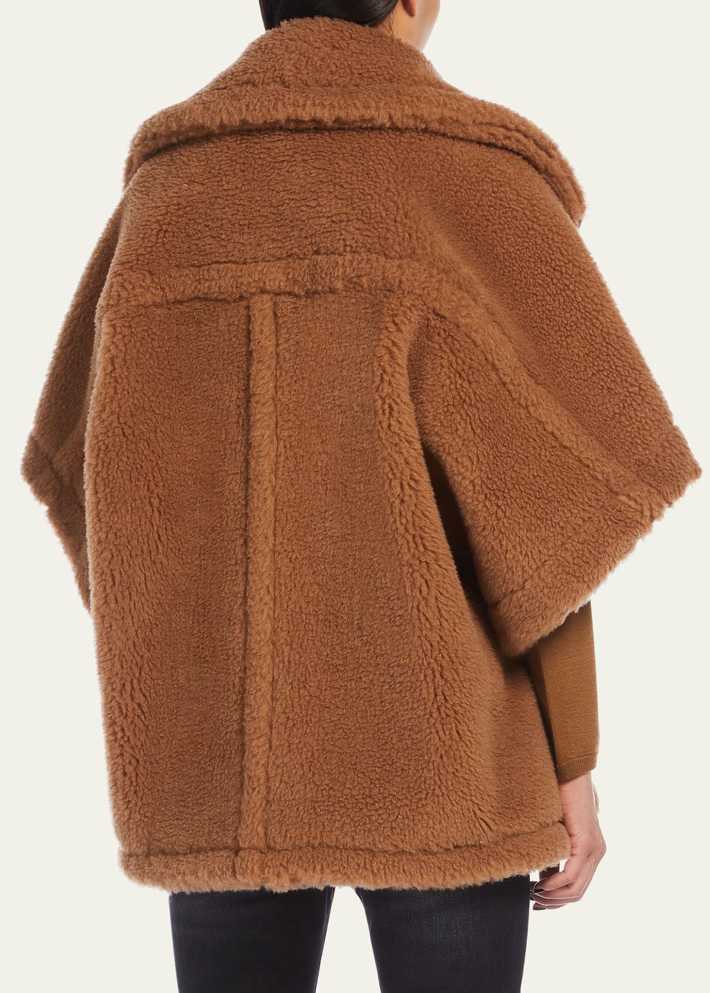 Max Mara New Manto Wool-Blend Cape - Bergdorf Goodman