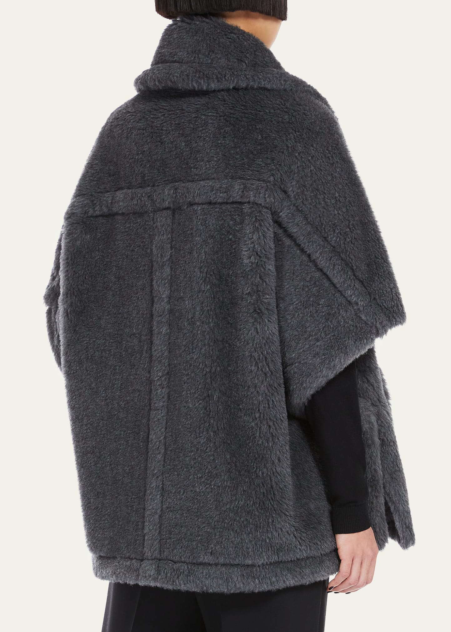 Max Mara New Manto Virgin Wool-Blend Cape - Bergdorf Goodman