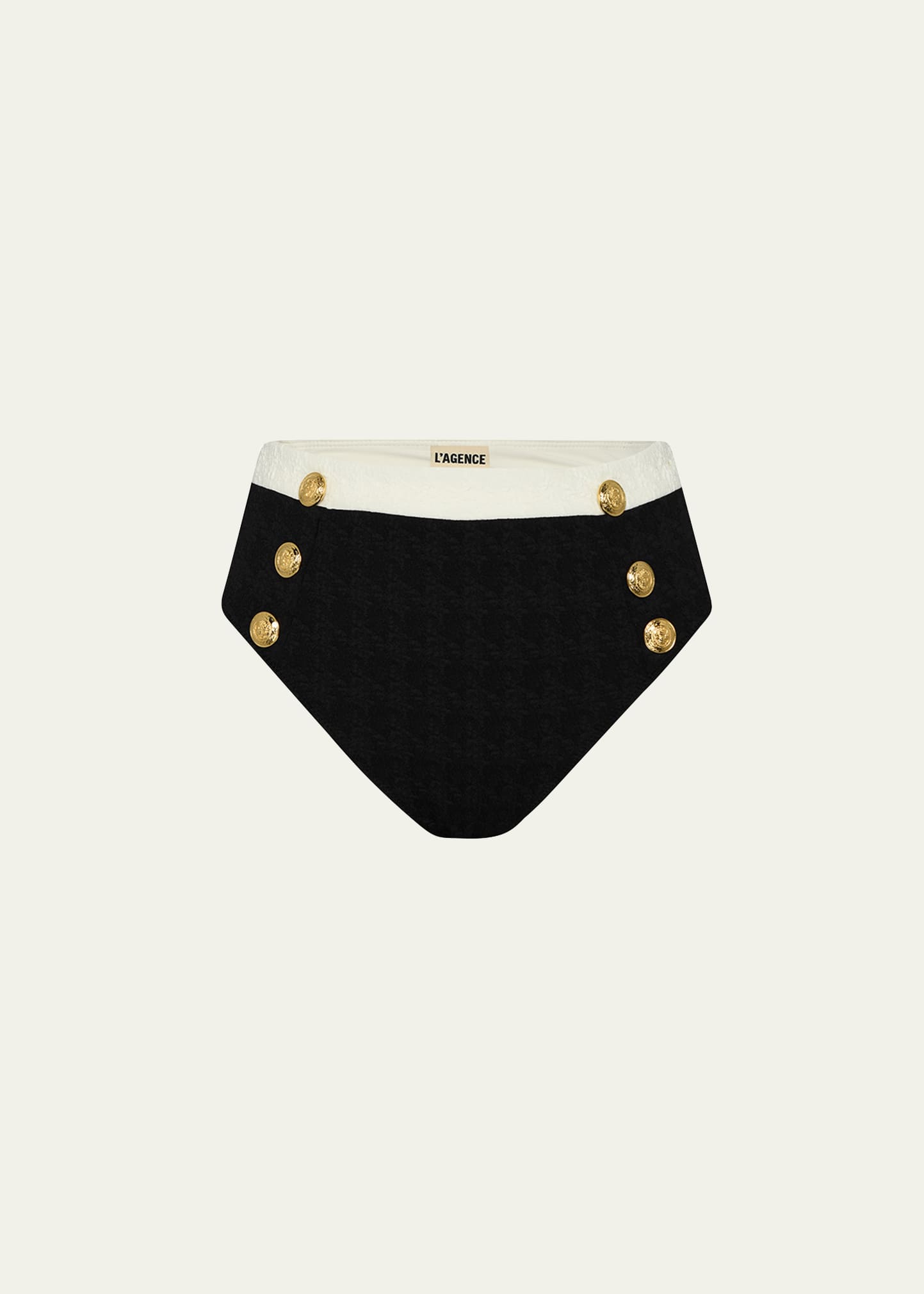 Vanessa Colorblock Chic High-Waist Bikini Bottoms