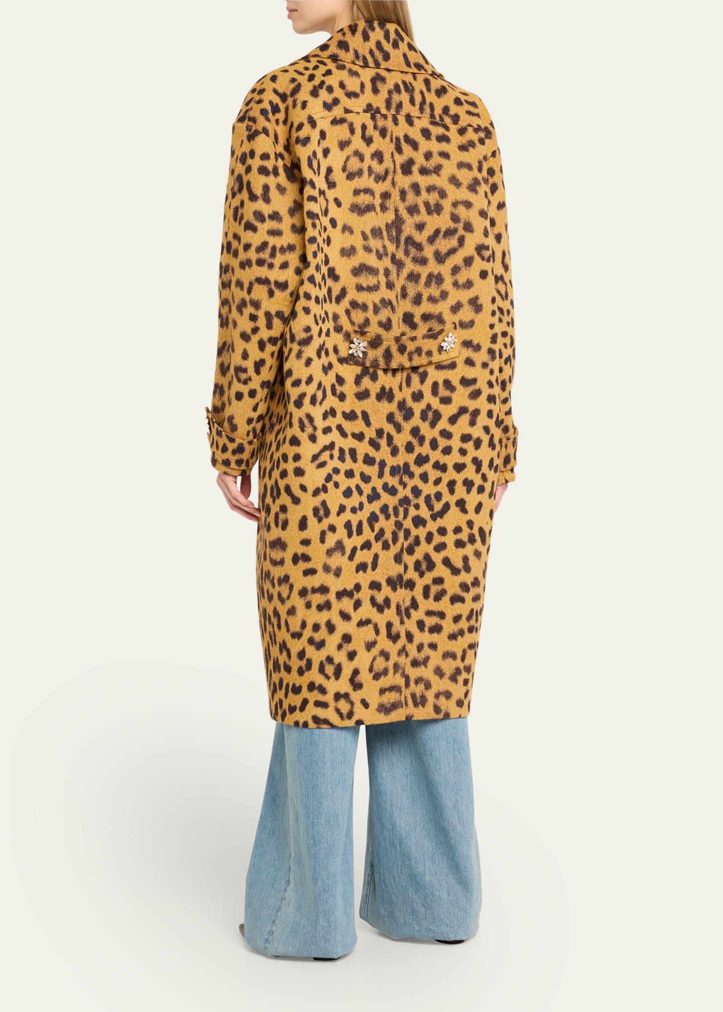 Zimmermann Crush Leopard Jacquard Barrel Coat - Bergdorf Goodman